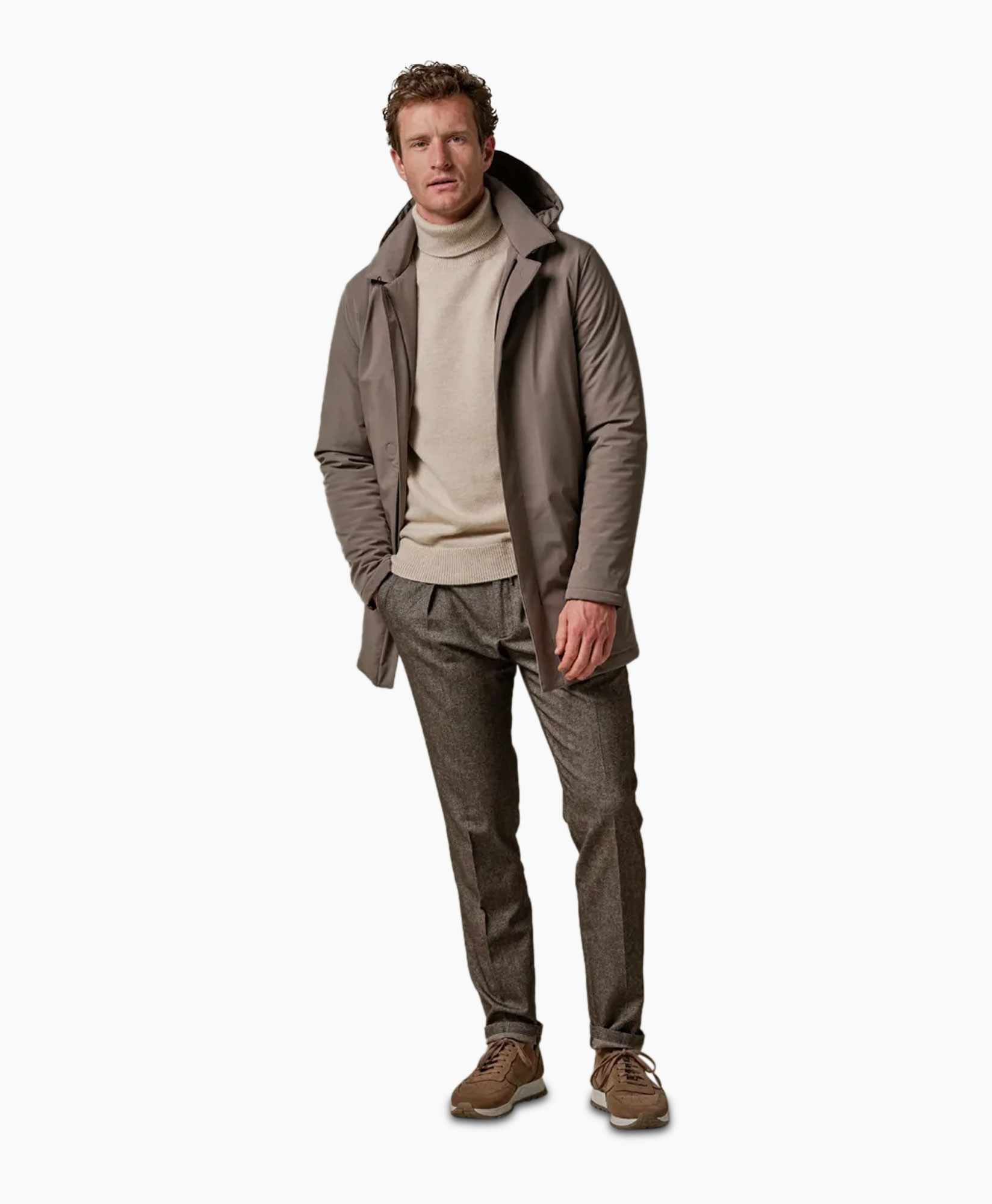 Parka Raincoat Taupe