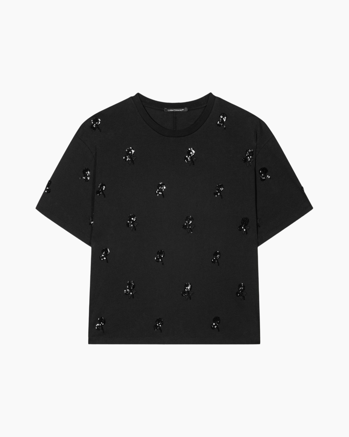 T-shirt 328268/7932-0 Zwart dessin