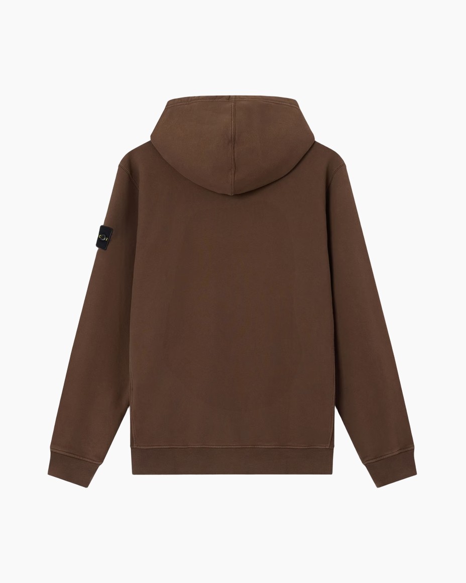 hoodie, bruin, gerild, lange mouwen, achterkant