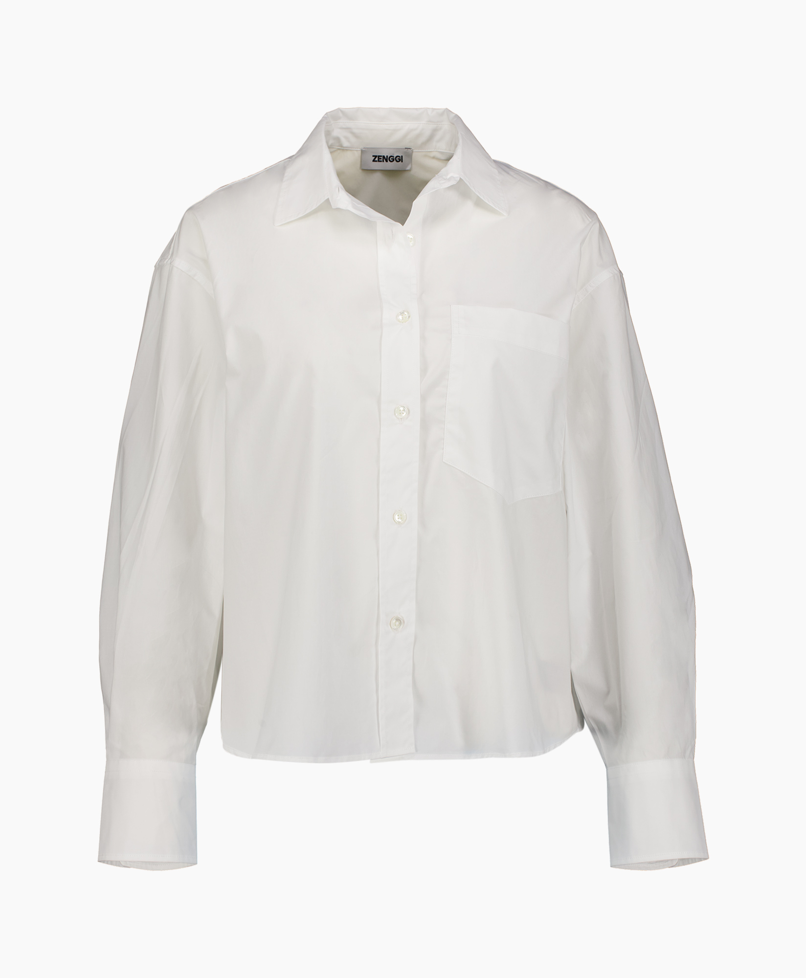 Blouse White Long Sleeve Wit
