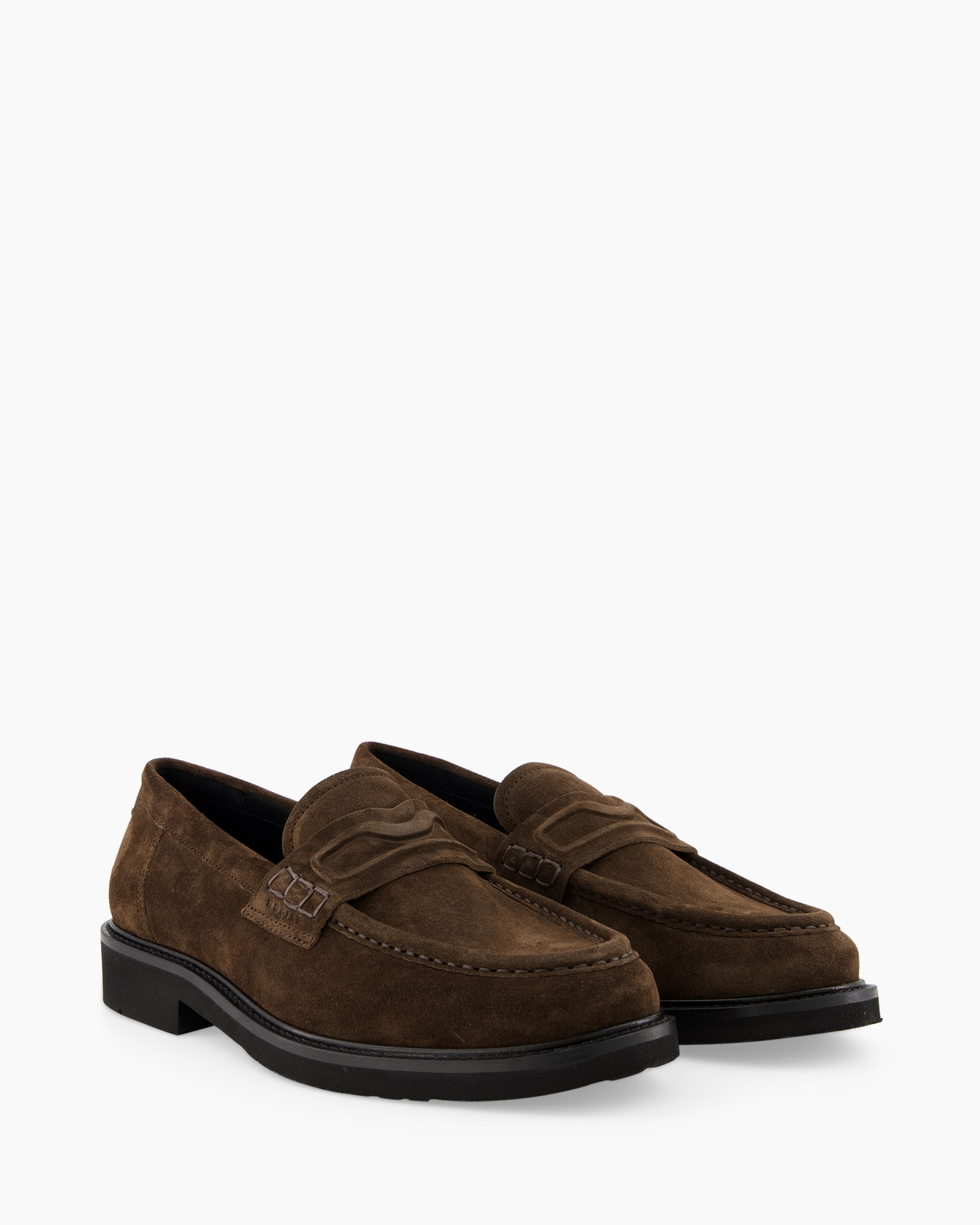loafers, bruin, suède, slip-on, mocassin