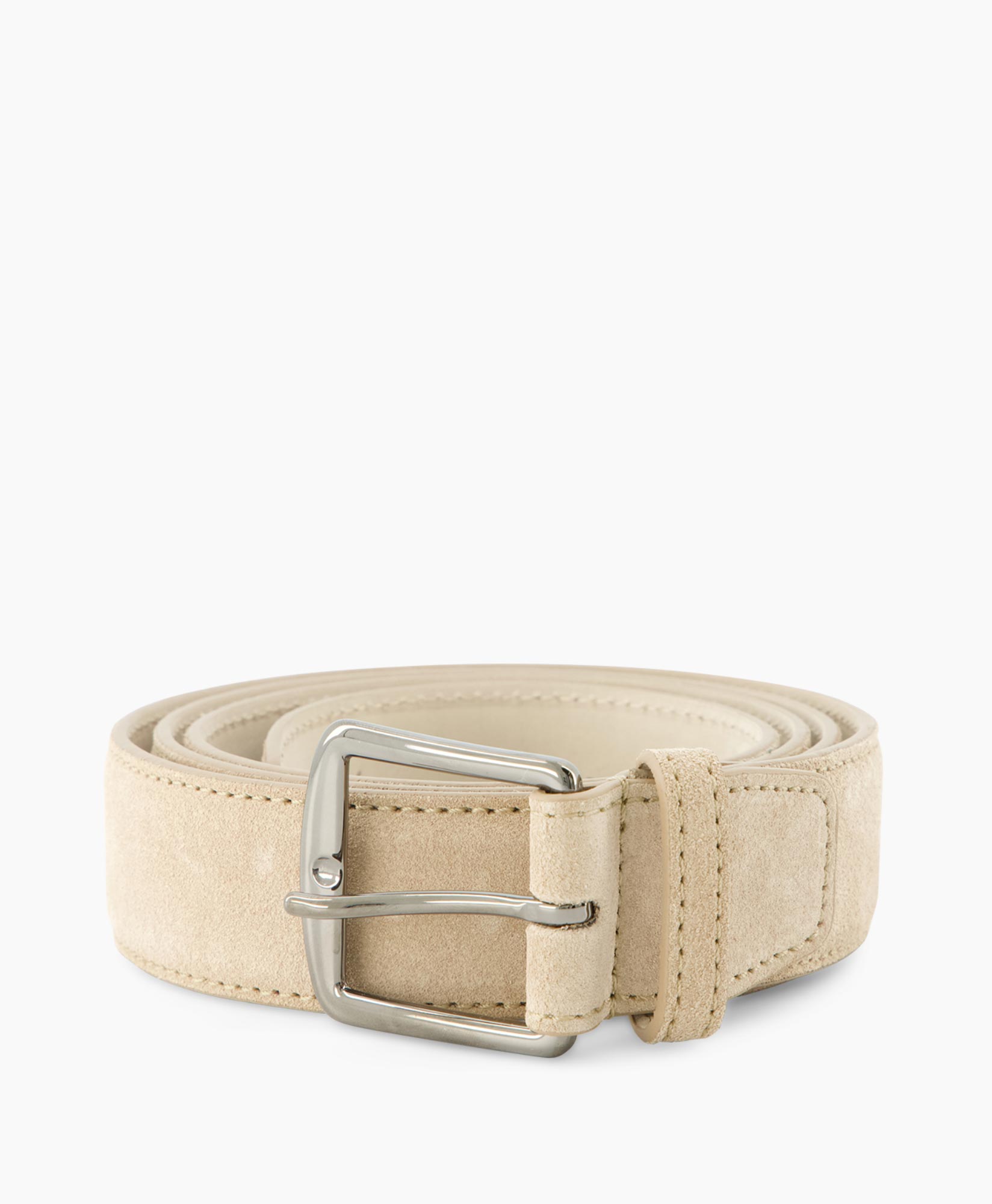 Aurelien Riem Suede Belt Ivoor / Naturel