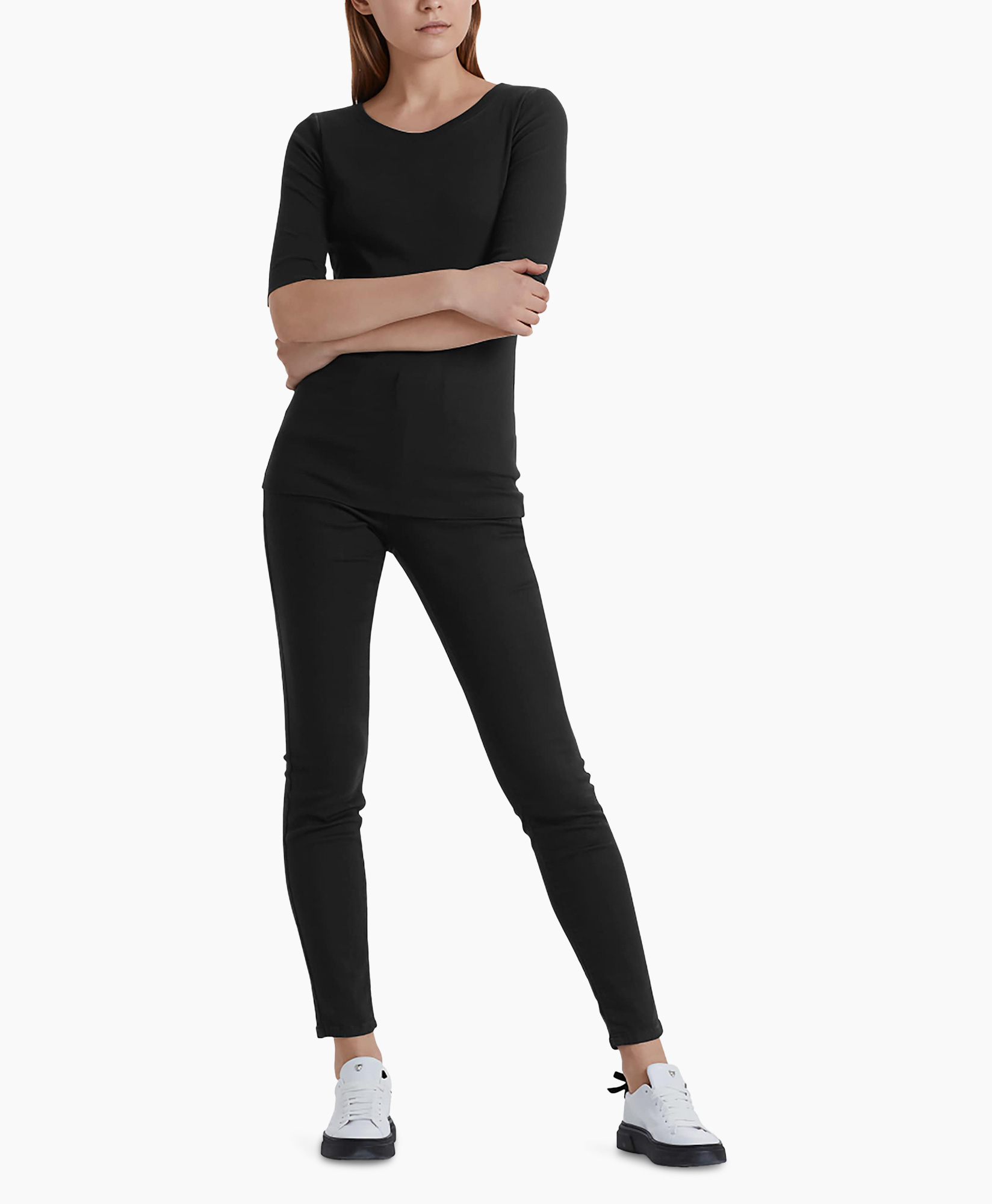 T-shirt Korte Mouw +e 48.09 J50 Zwart