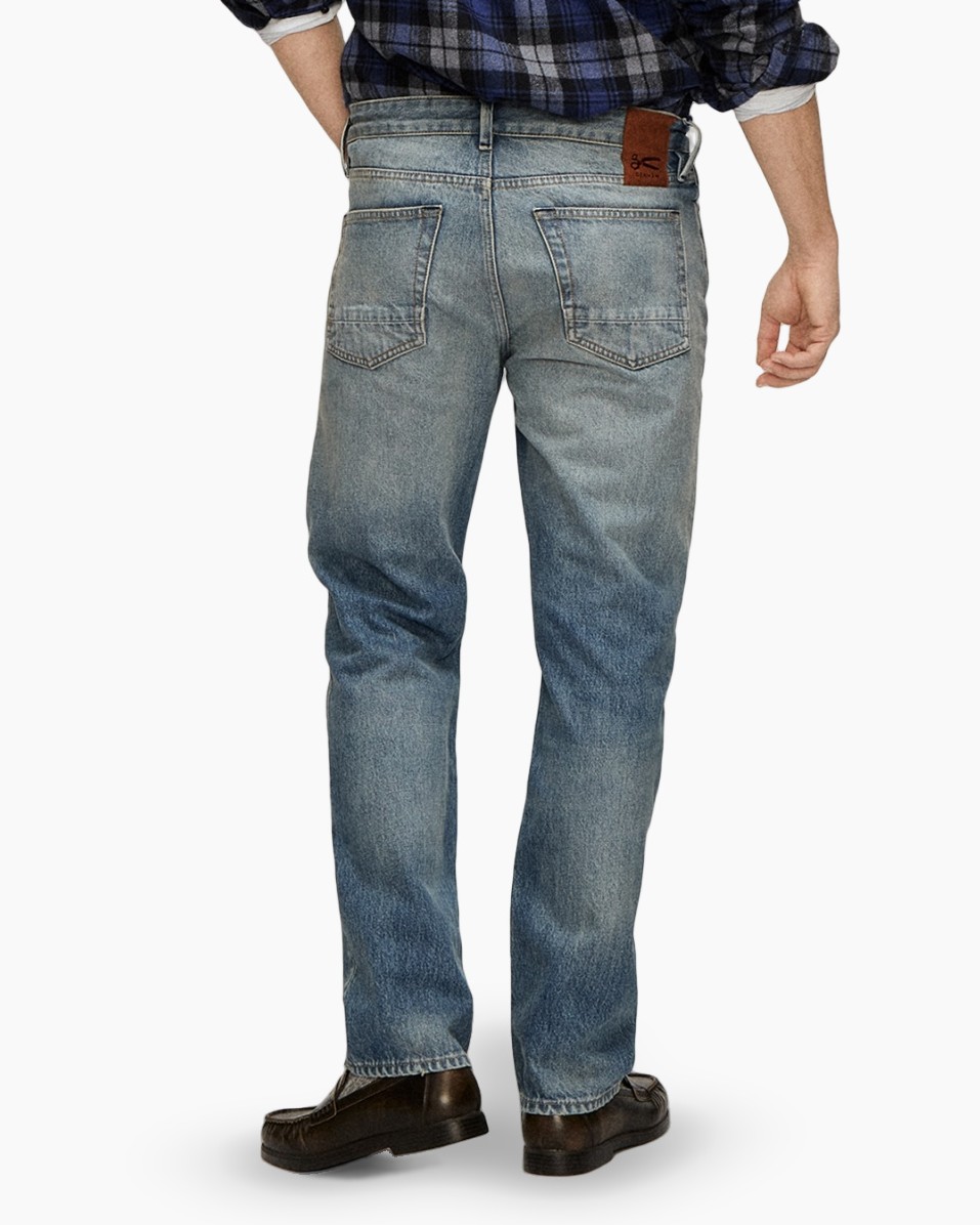 jeans, denim, rechtони, lichte wassers, zakken
