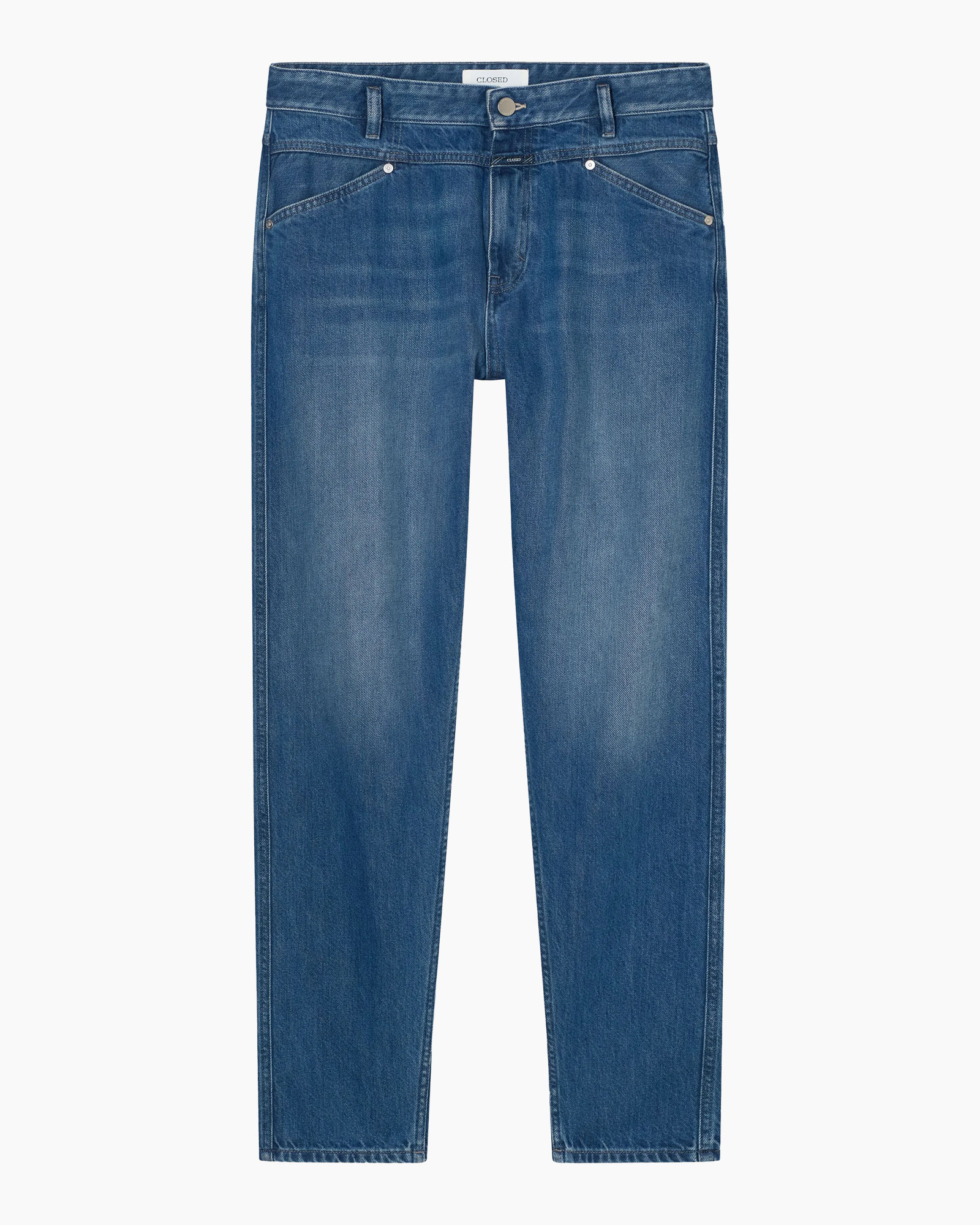 spijkerbroek, denim, recht model, blauw, broek