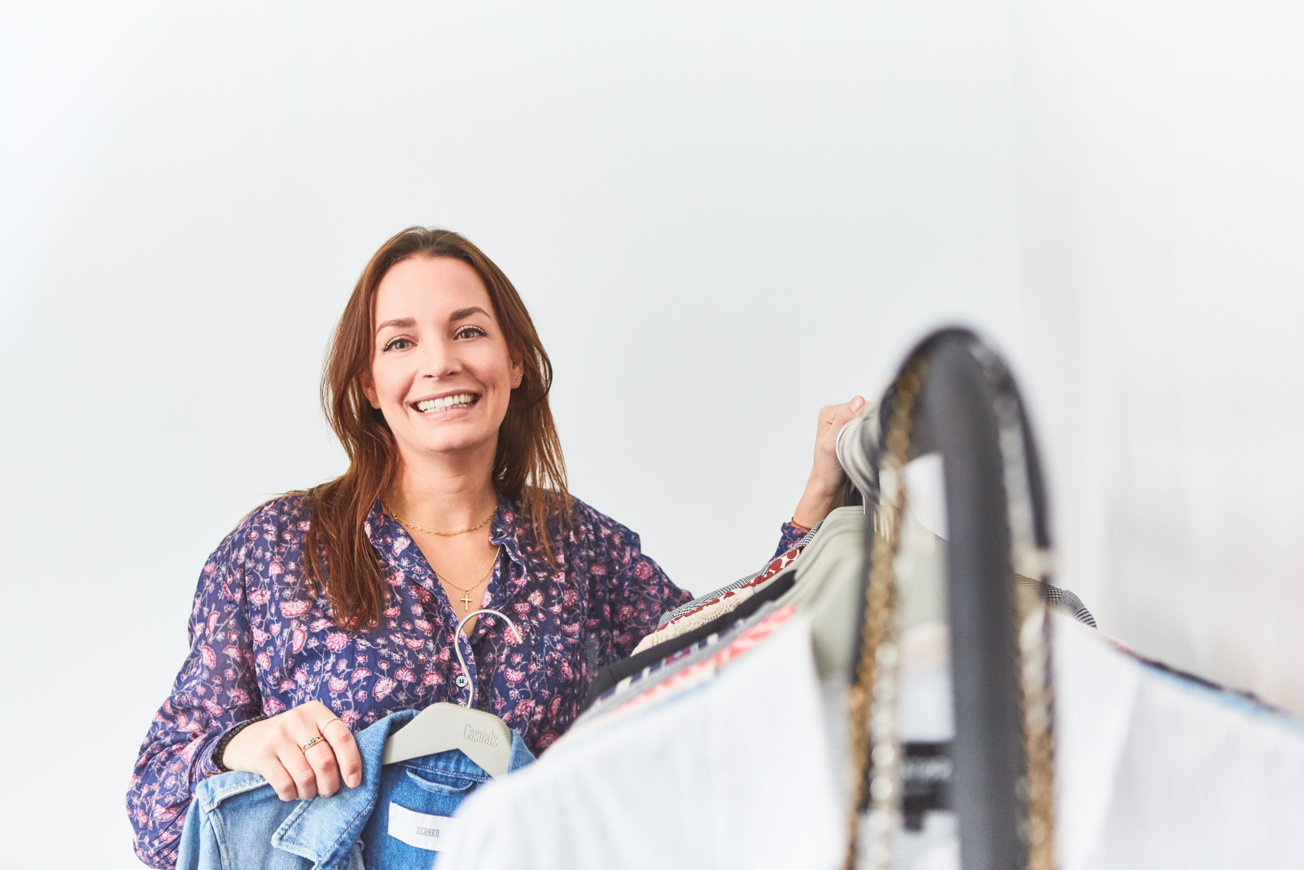 vrouw, kleding, klerenkast, hanger, fashion