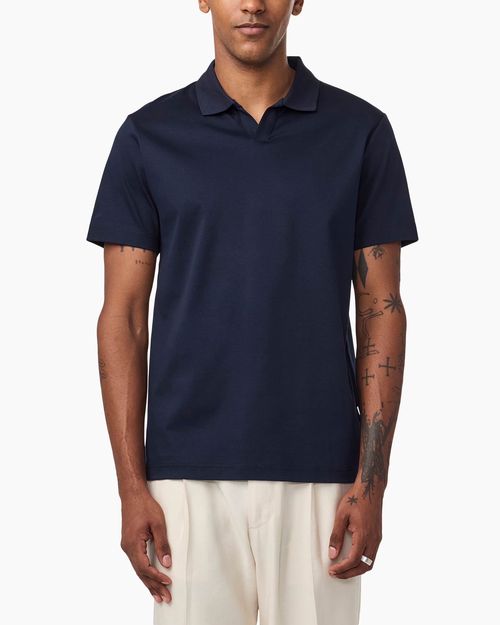 Polo Paul Ss Polo 3525 Donker Blauw