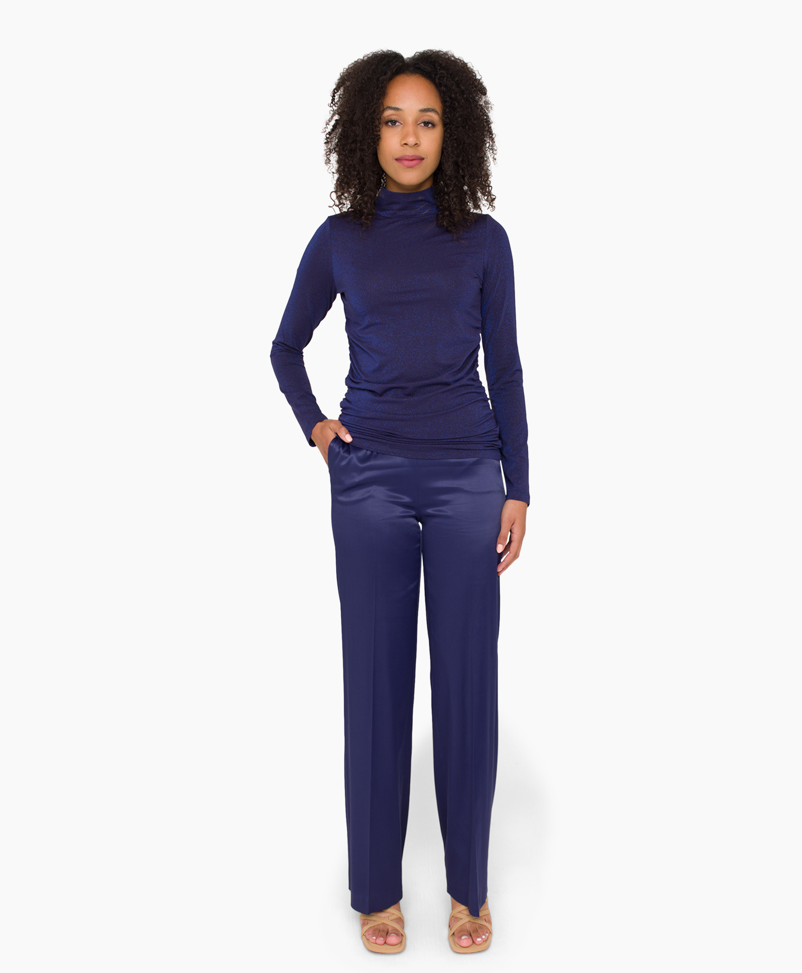 Anna Van Toor Broek 19a02-03016b Blauw