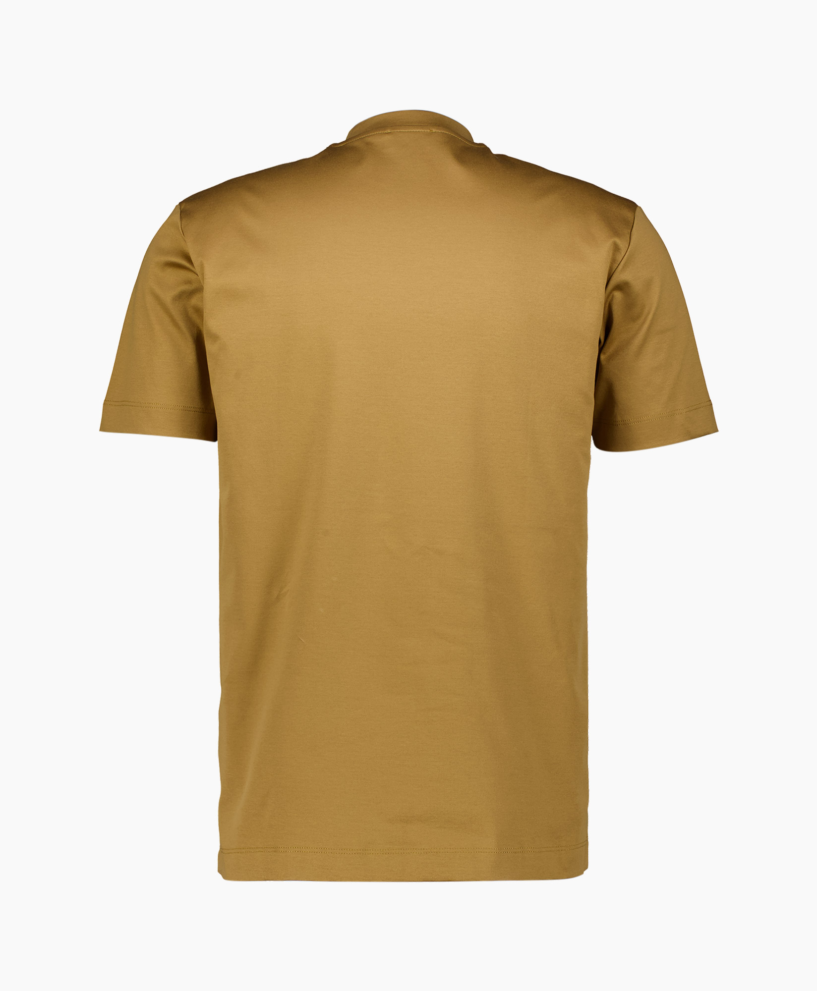 T-shirt Korte Mouw Interlock Supima Caramel
