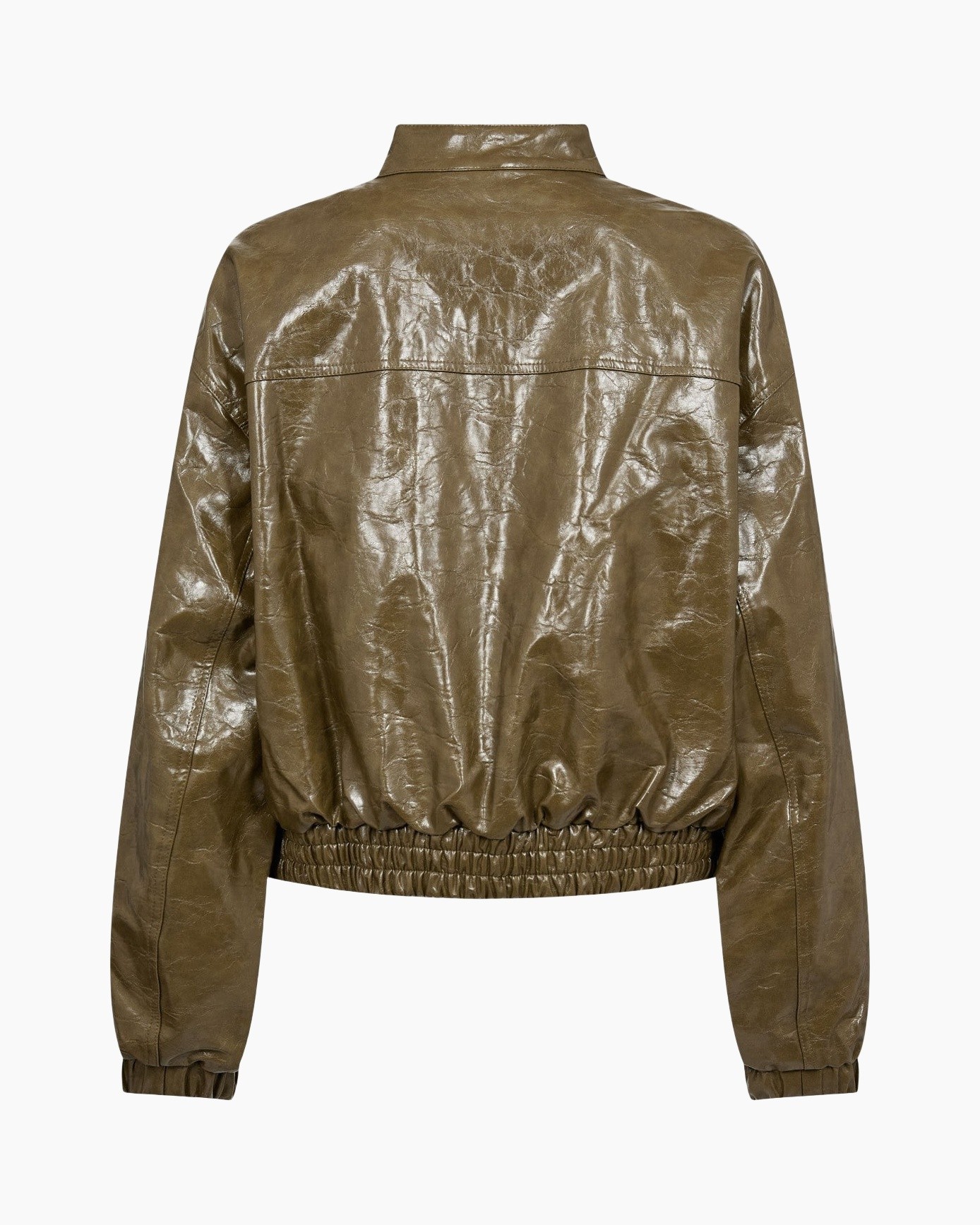 jas/vest, jas, olijf, polyurethaan, puffer/rits