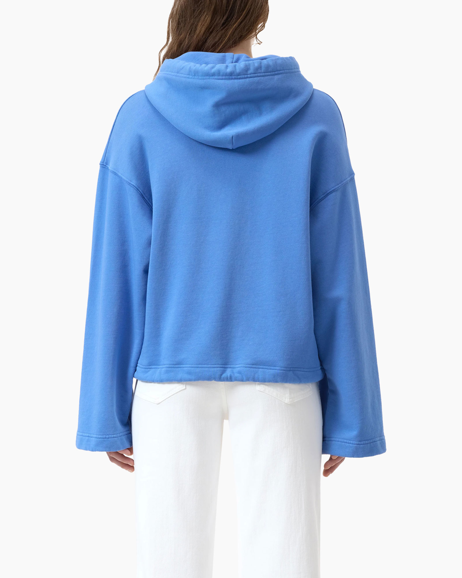 Hoodie Embroidered Hoodie Blauw
