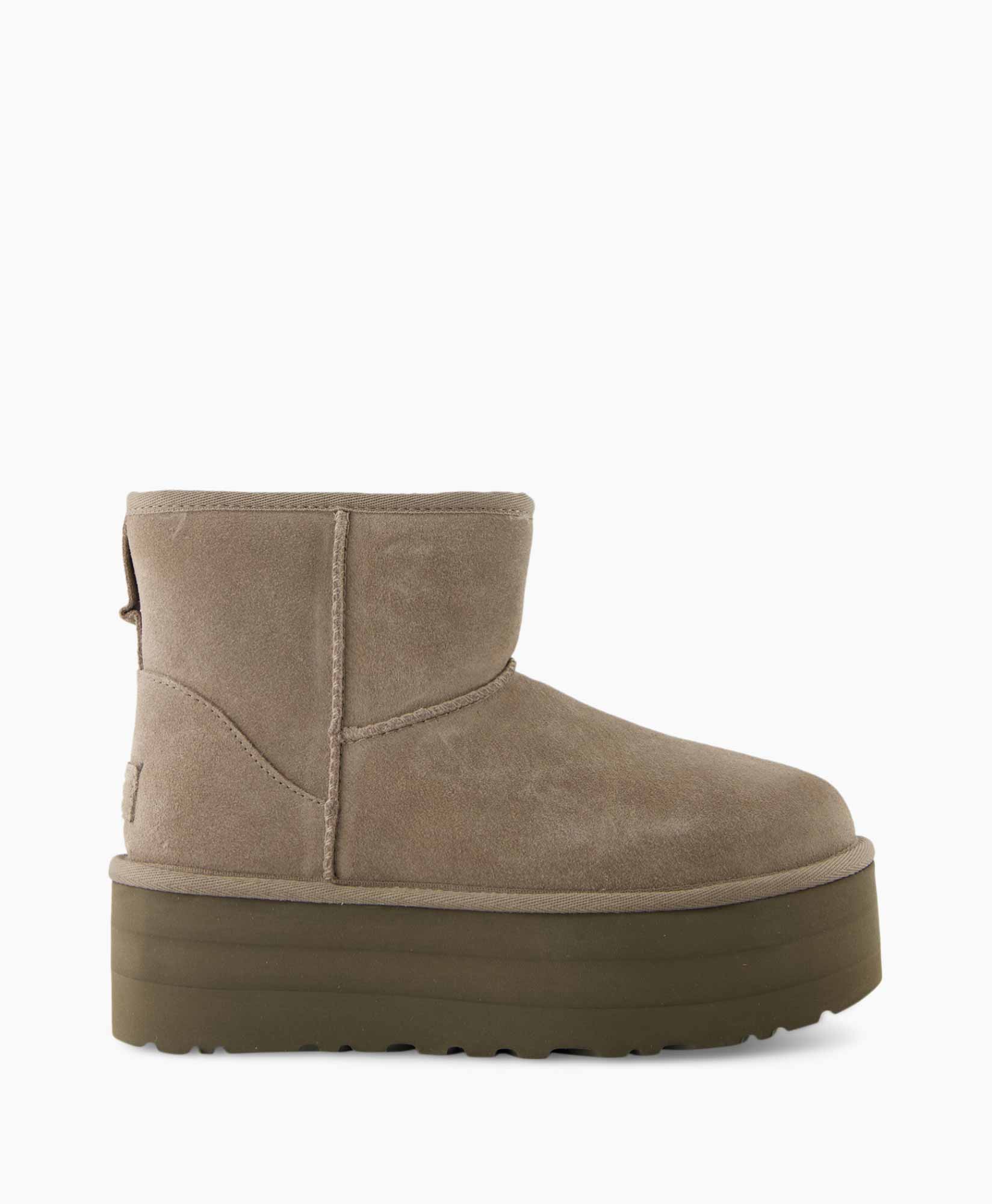 Ugg Enkellaars Classic Mini Platform Grijs