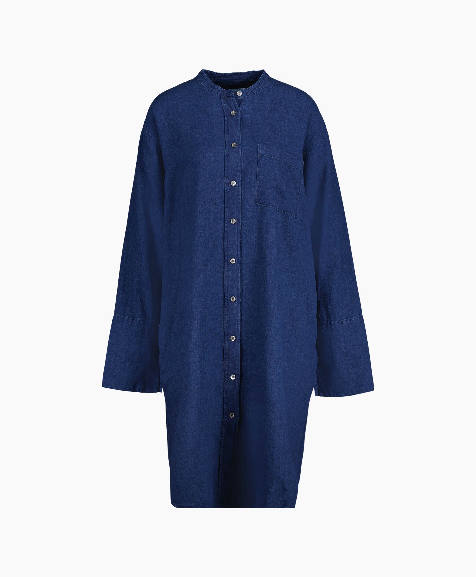 Closed Blouse Gathered Top Blauw