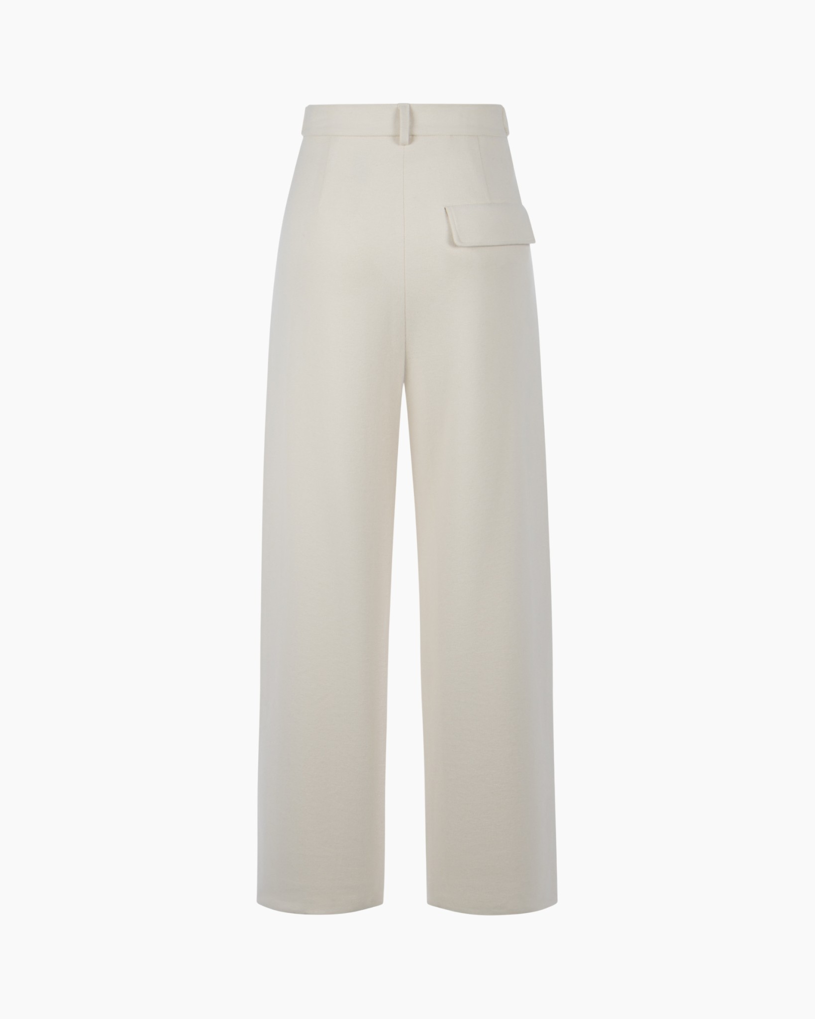 broek, wijdelhol, crème, plooien, hoog-tas