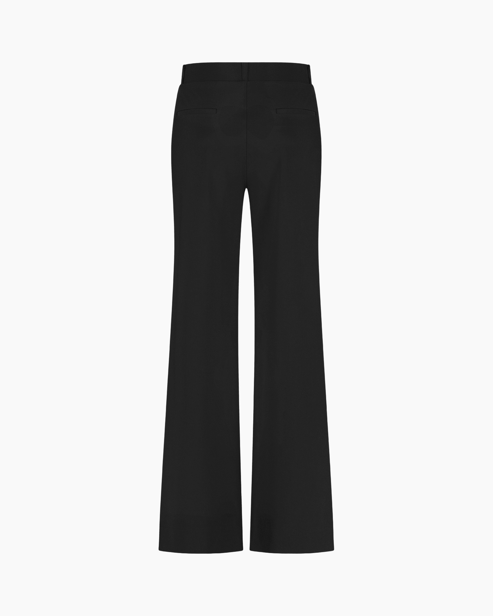 broeken, broek, zwart, wijdteval, achterzakken
