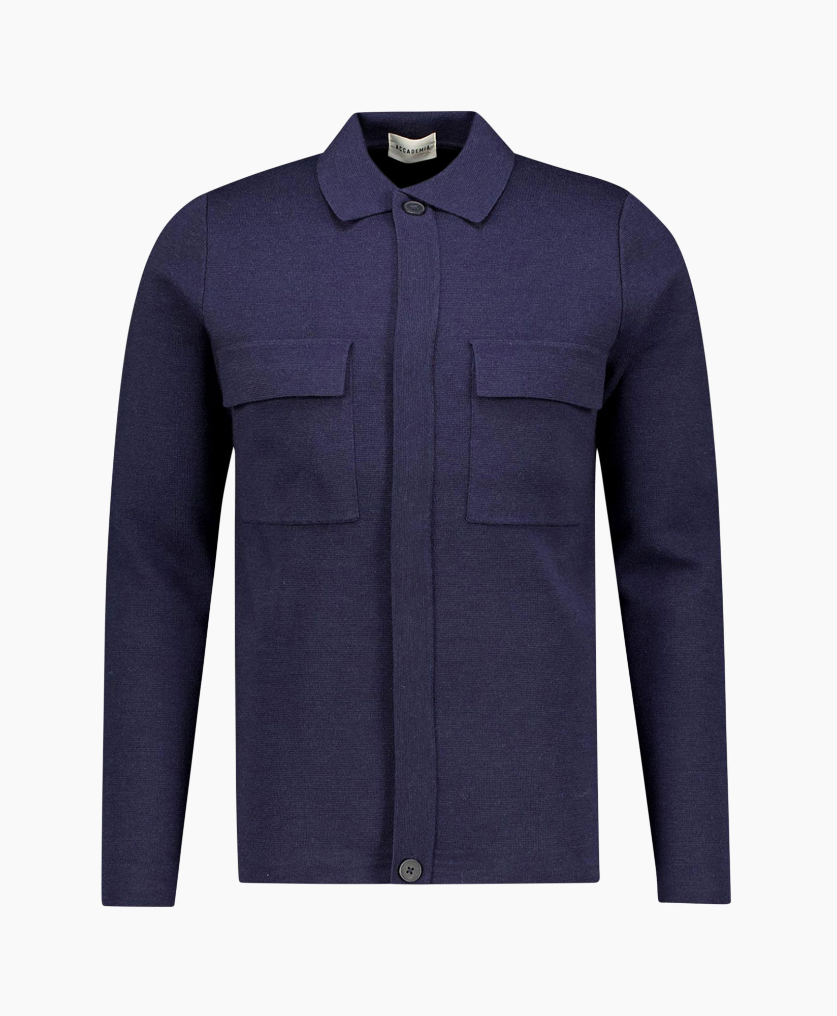 Vest Button Up Donker Blauw