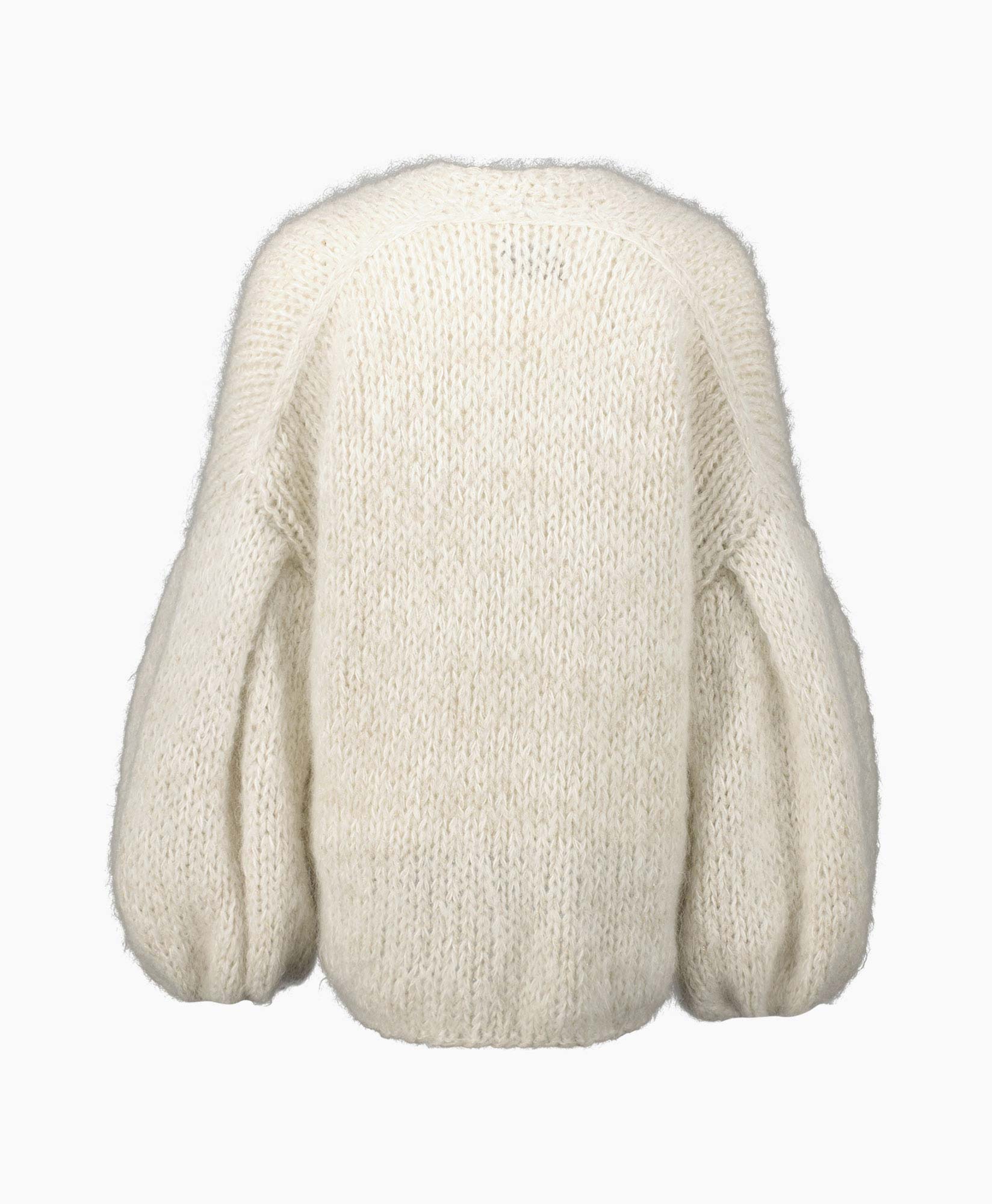Kiro By Kim Vest Kiro Lurex Mohair Vest Wit