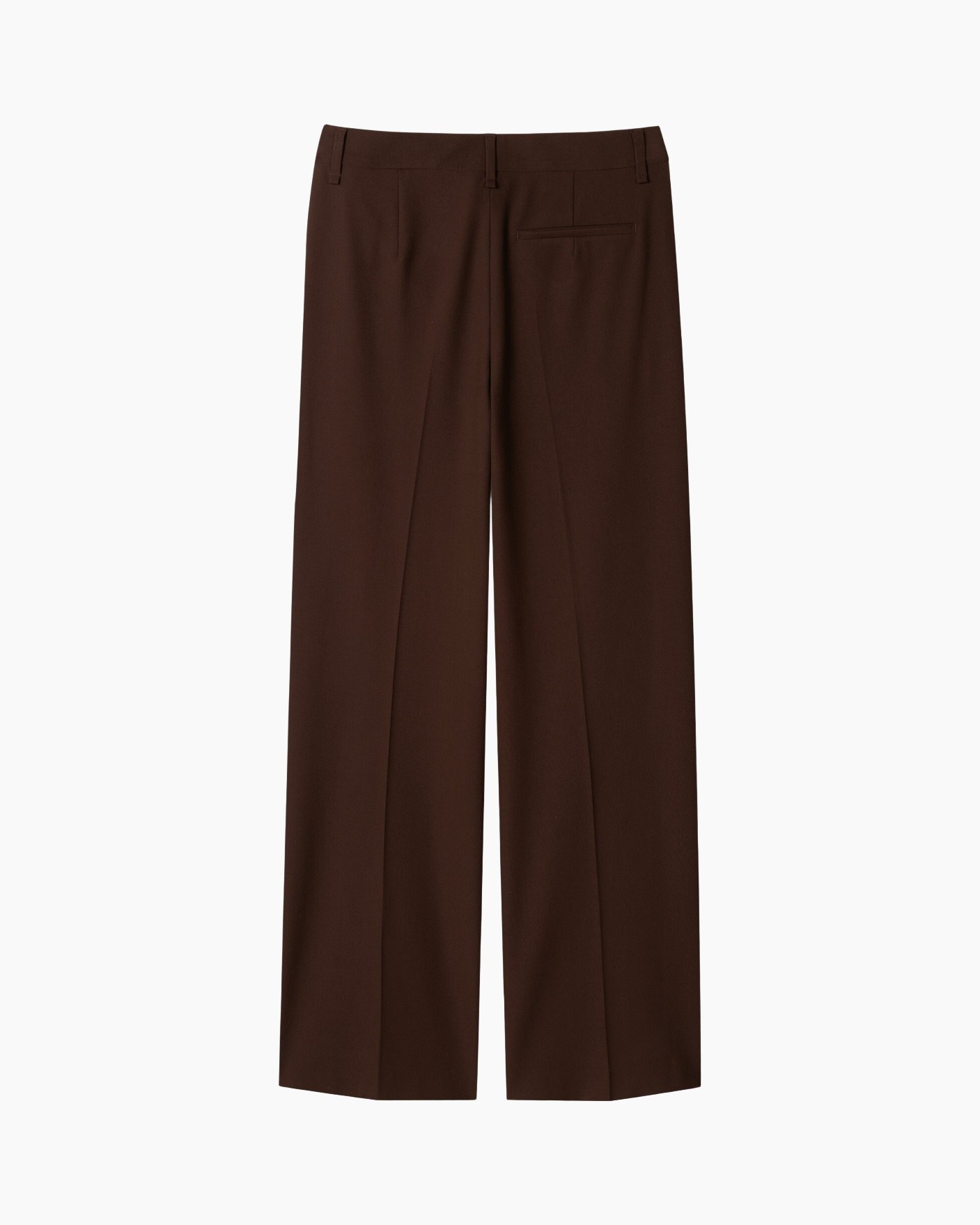 broeken, broek, bruin, wijdedelig, achterzak