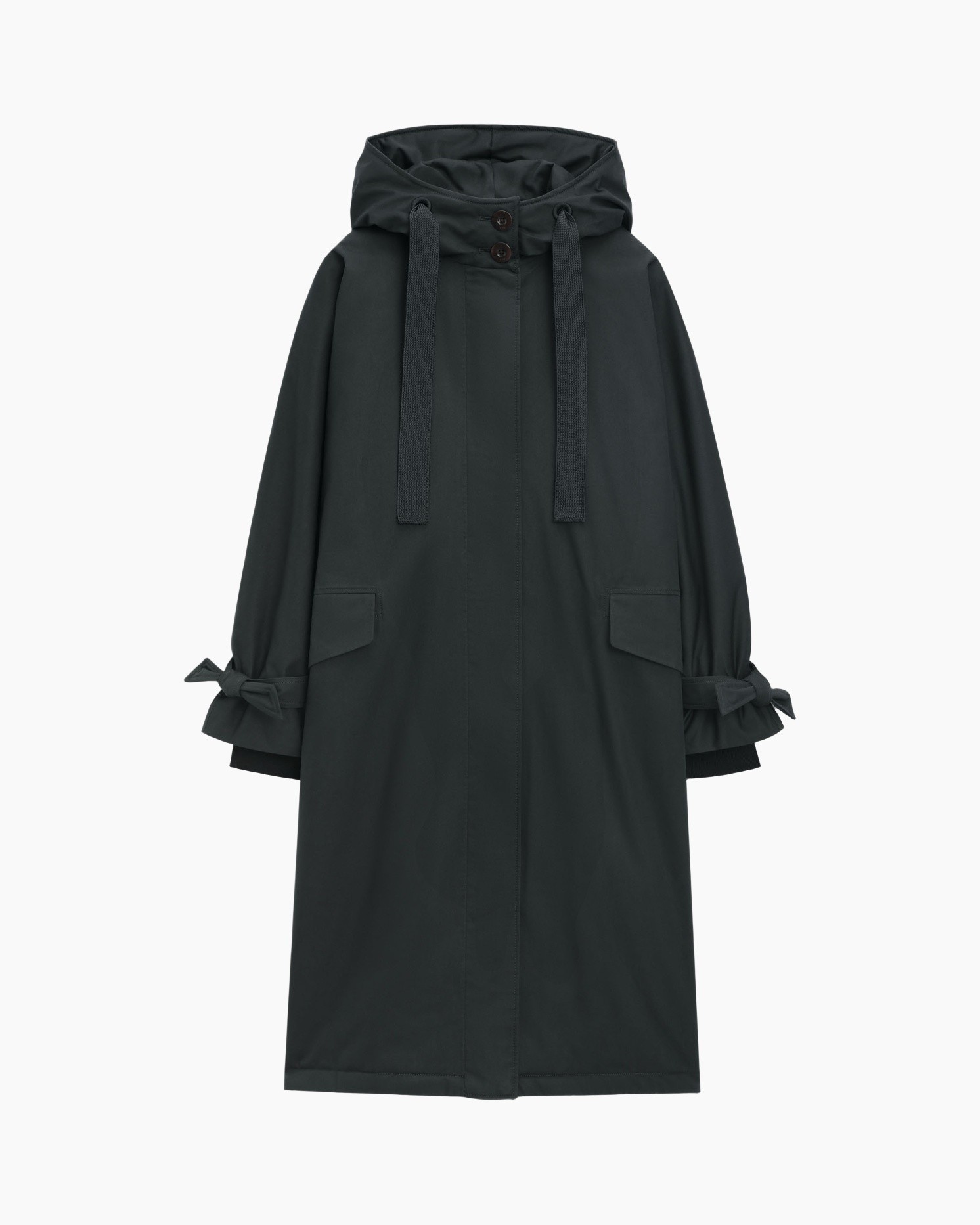 jas, parka, hooded, trekkoordjes, zakken
