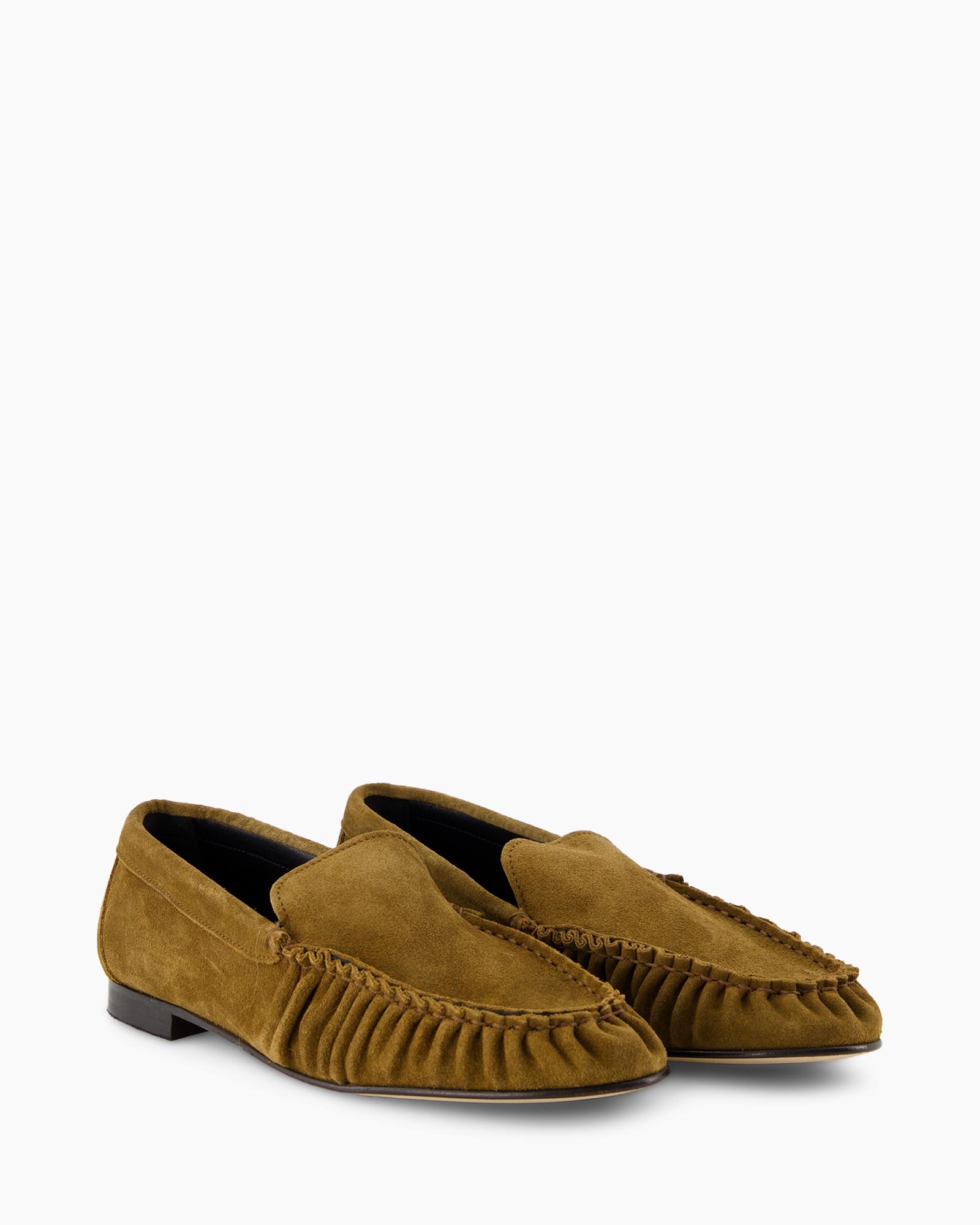 laboer, slip-on, suede, mocassin, bruin