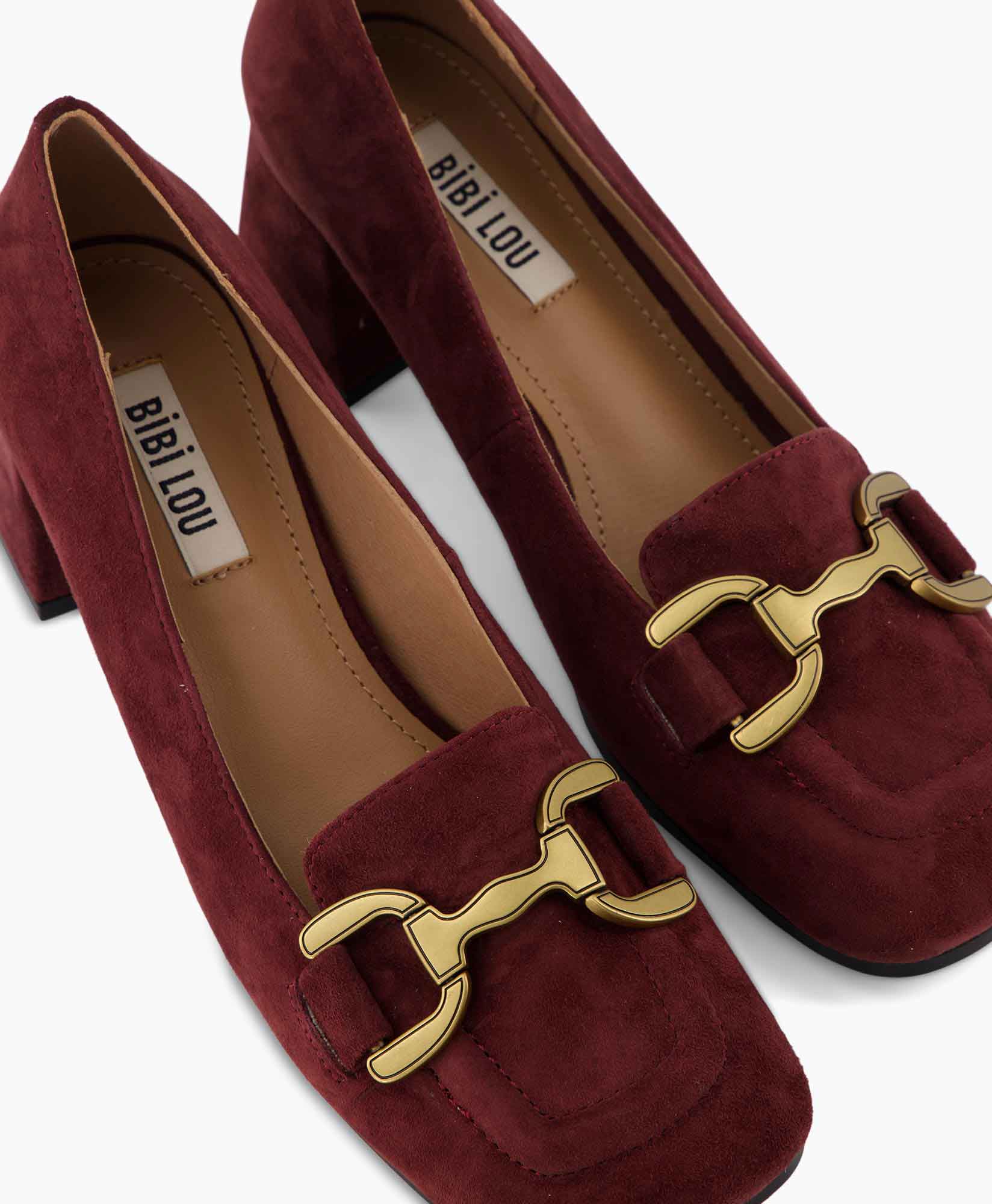 Pump Kid Suede Bordeaux
