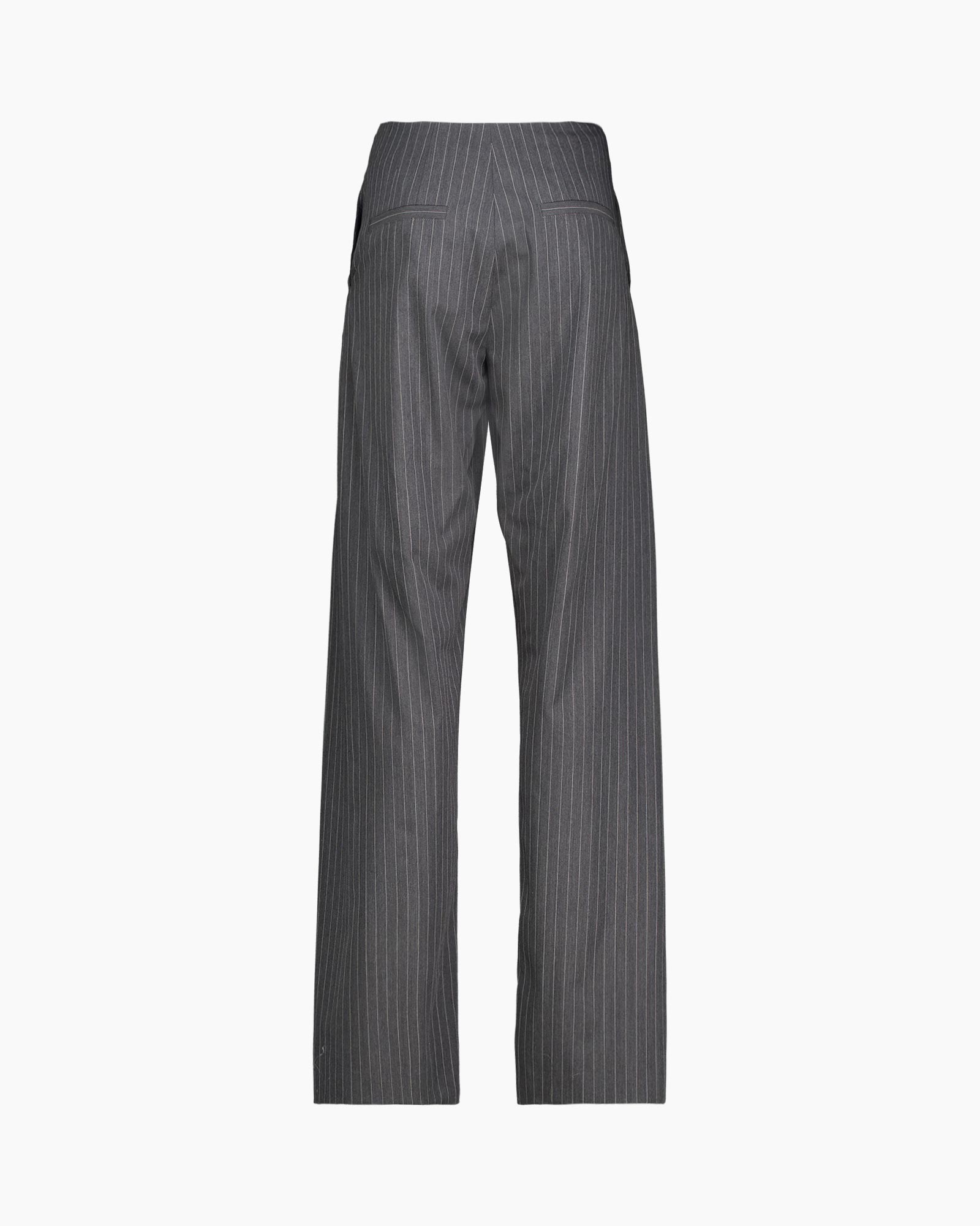 broek, streep, wijd, broek, grijs