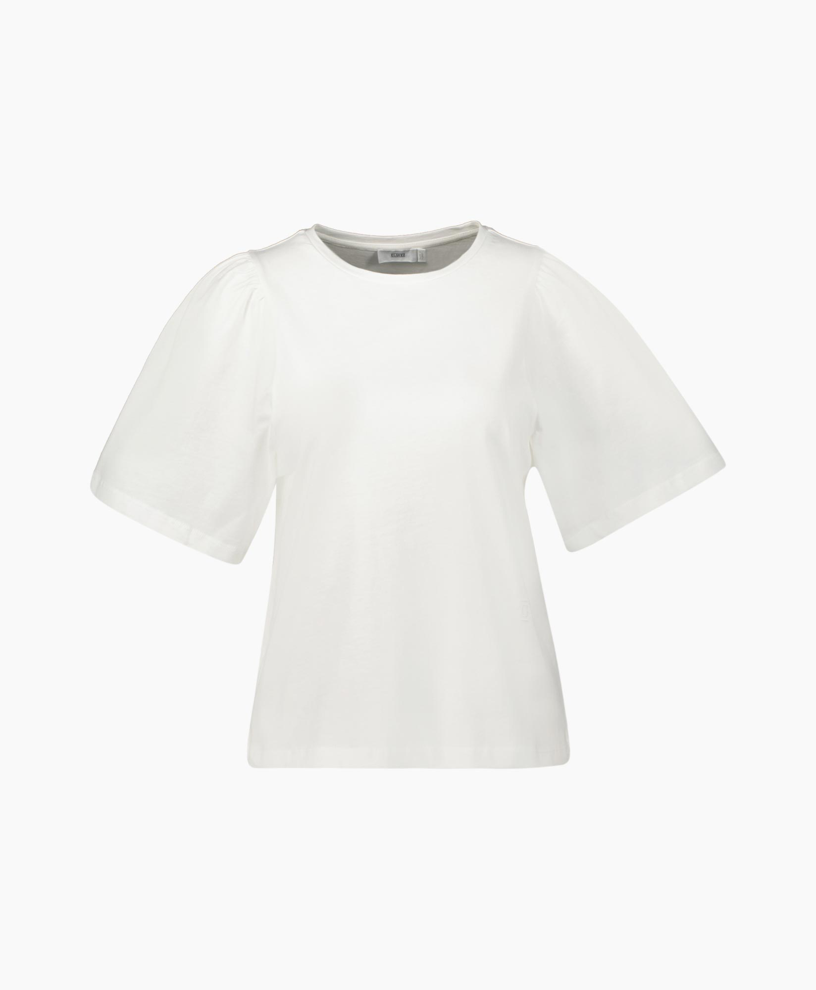 T-shirt Korte Mouw Modern T-shirt Wit