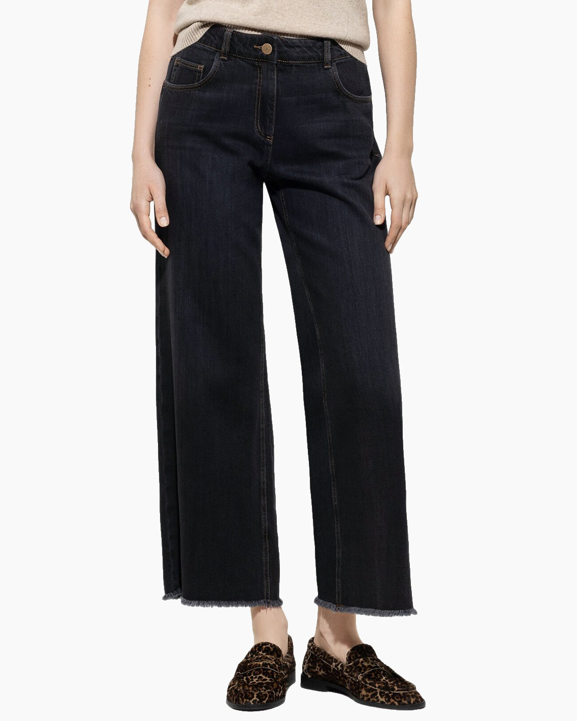 Broek 628816/4178-20 Zwart dessin