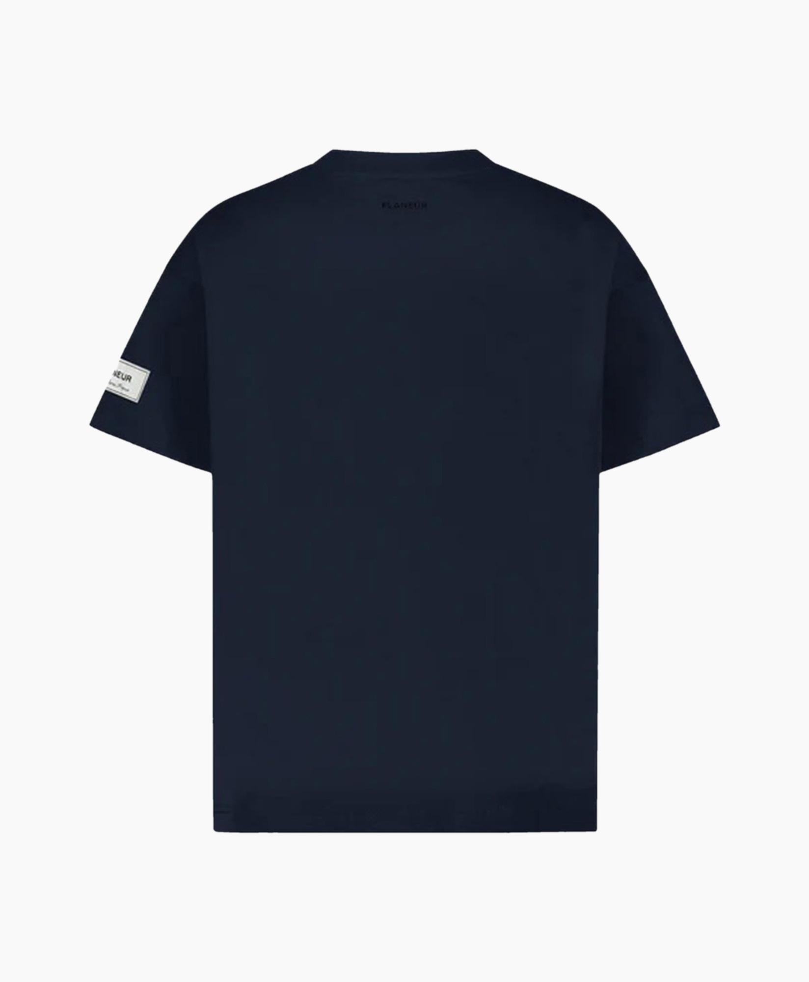 T-shirt Korte Mouw Atelier Sleeve Amblem Donker Blauw