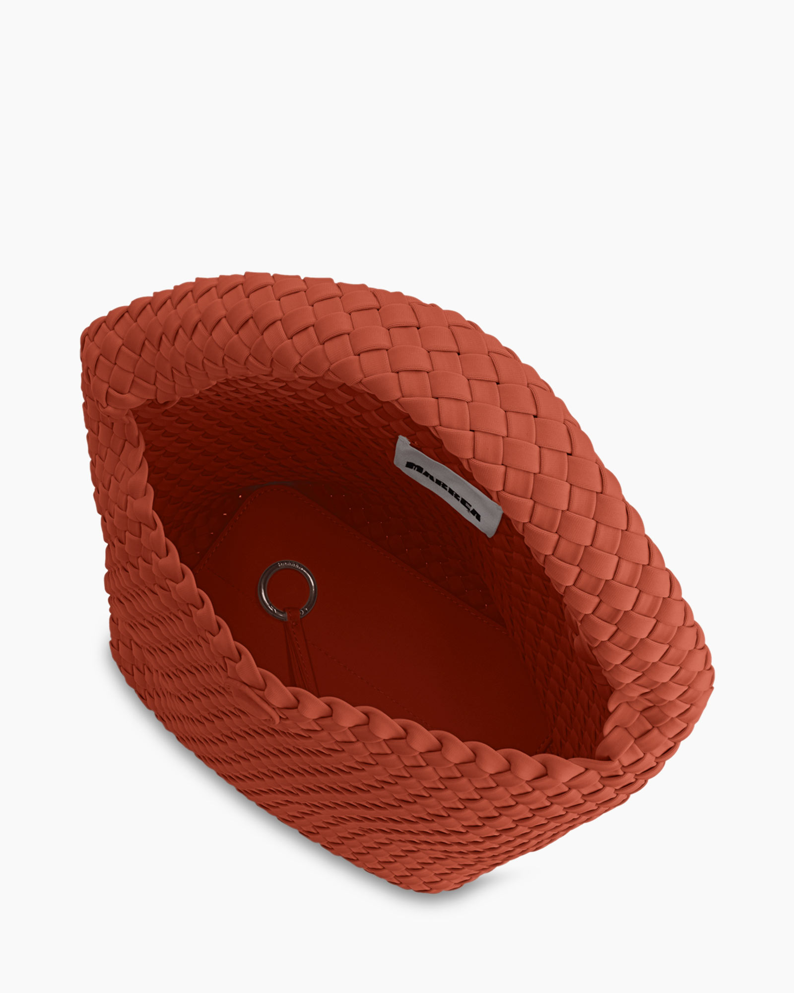 Schouder/hand Tas Basket midden rood