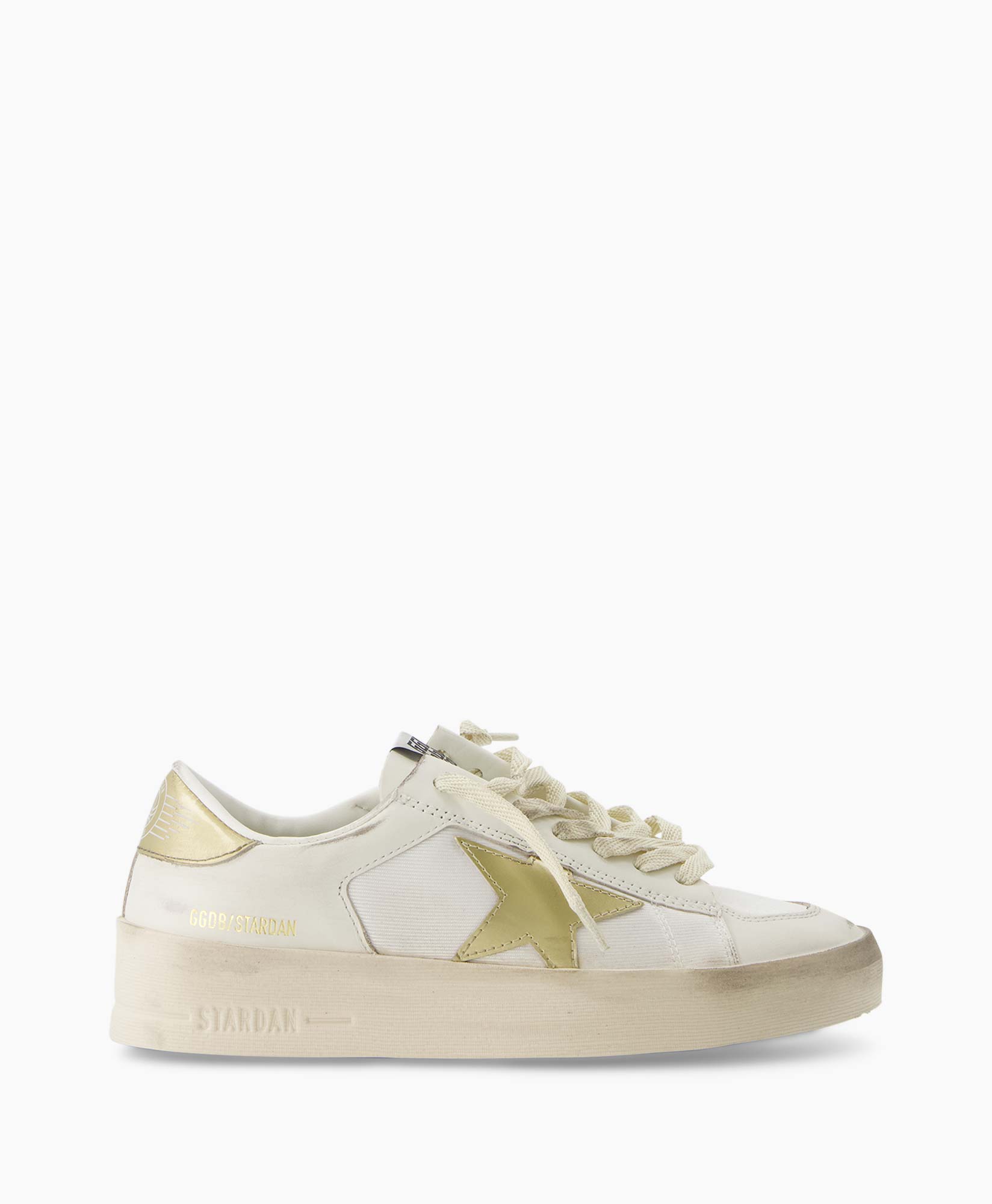 Golden Goose Sneaker Stardan Leather Mirrored Leat Wit