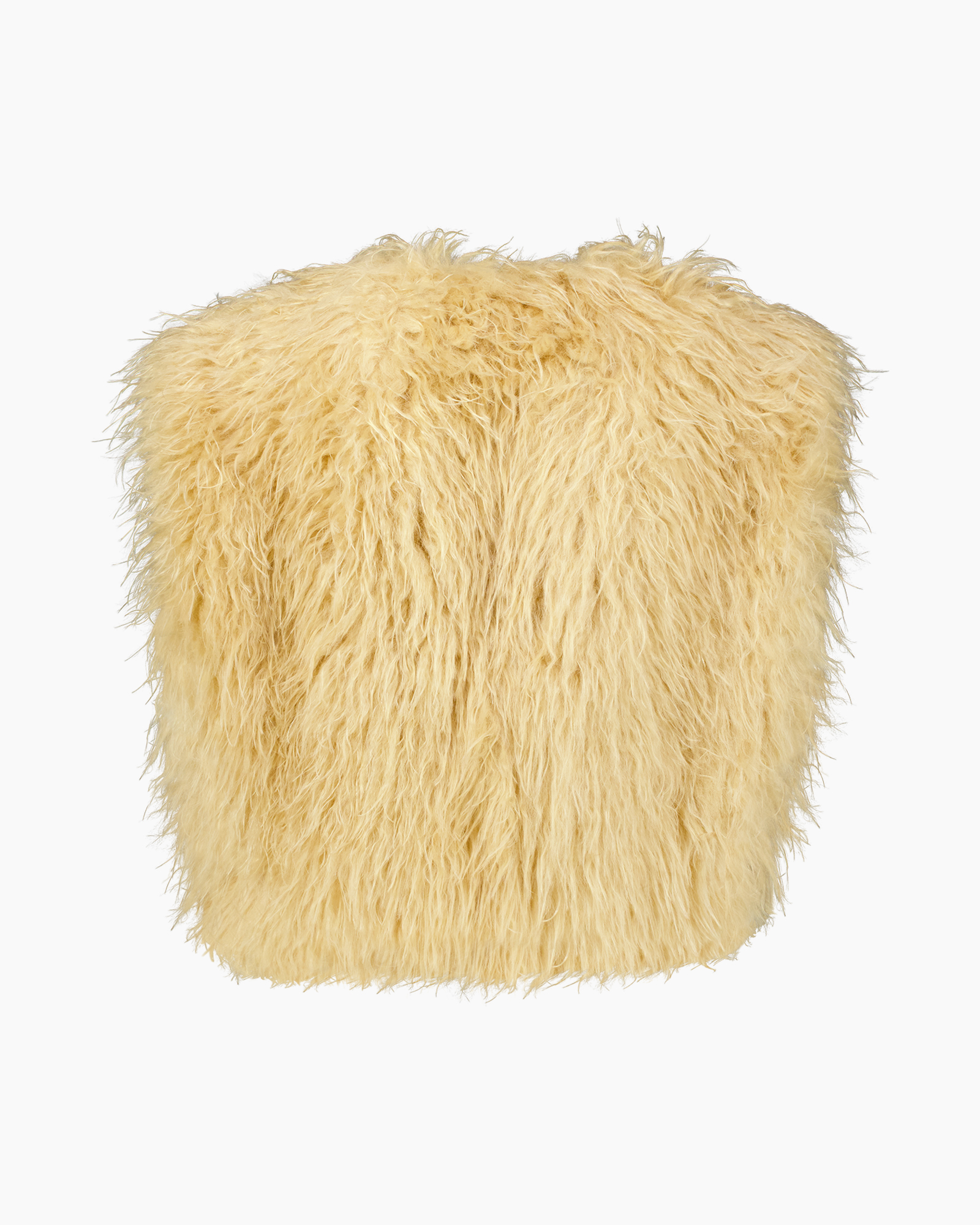 vacht, nep faux, vest, beige, textuur