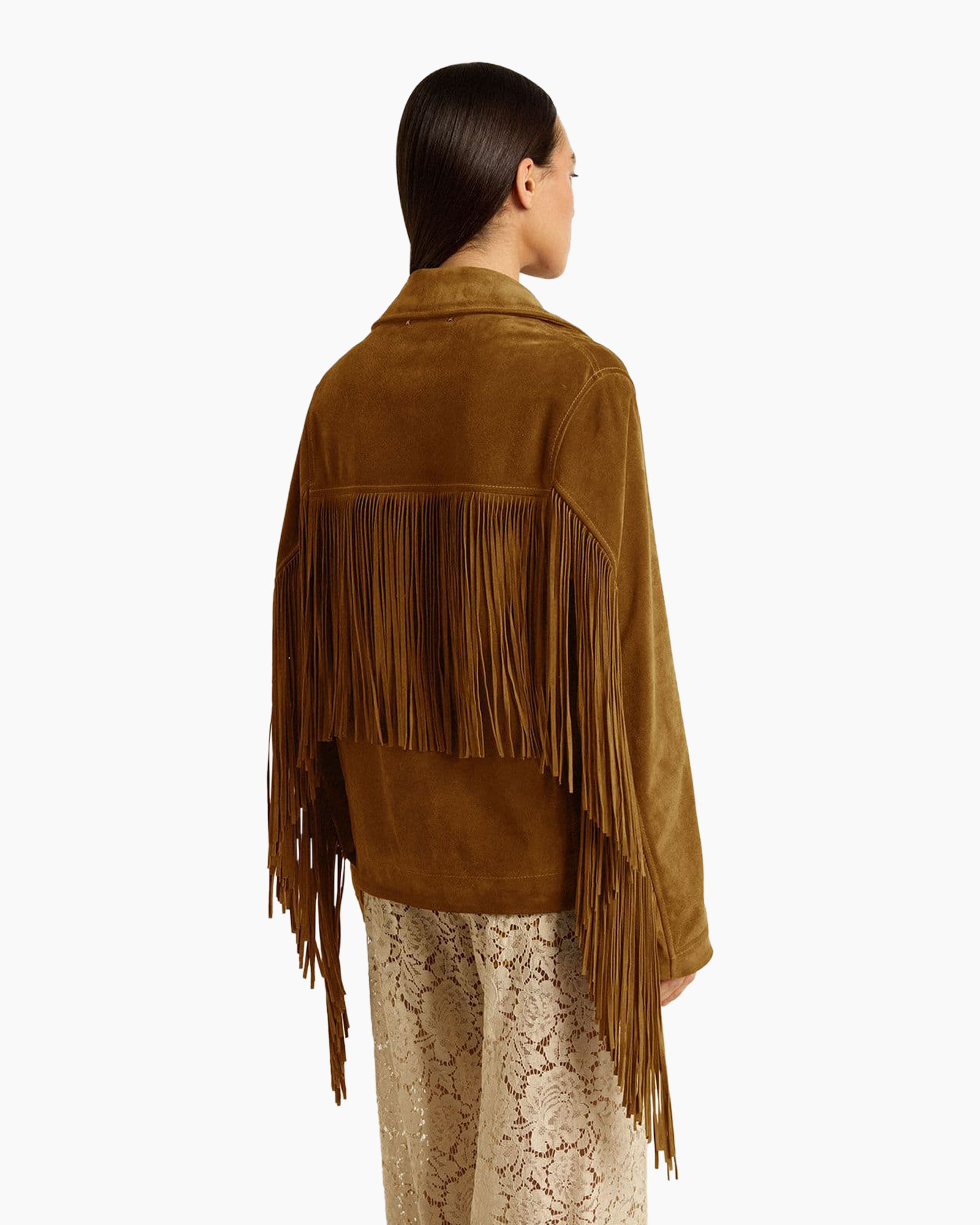 Jas Journey's W's Fringes Waxed Leather Bruin