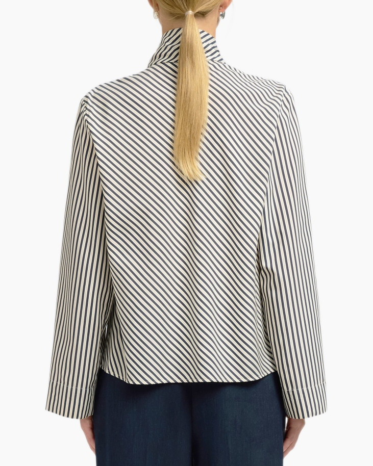 Top Charlotte Ls Scarf Top B Off White