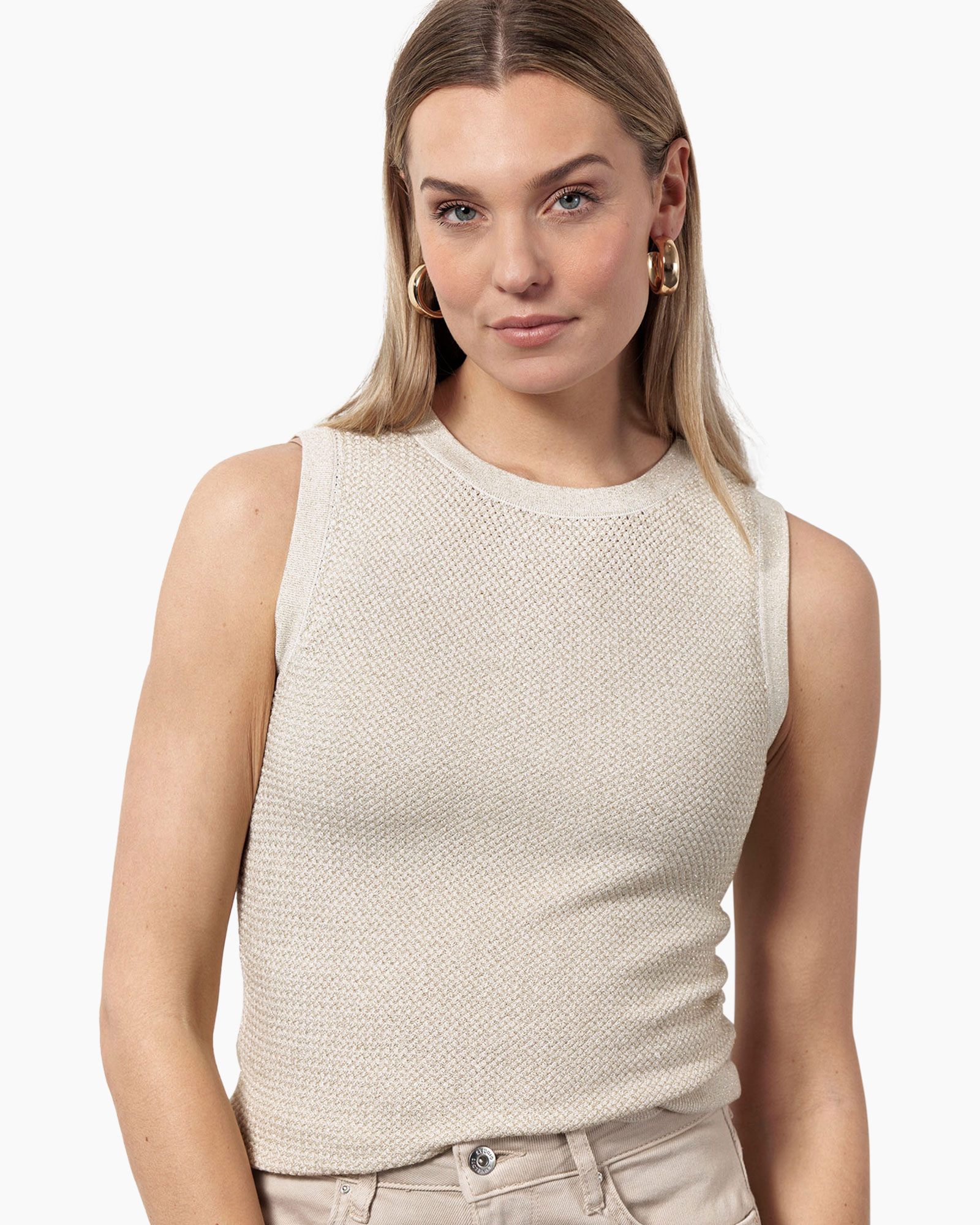 Top Lieske Twinset Singlet Off White