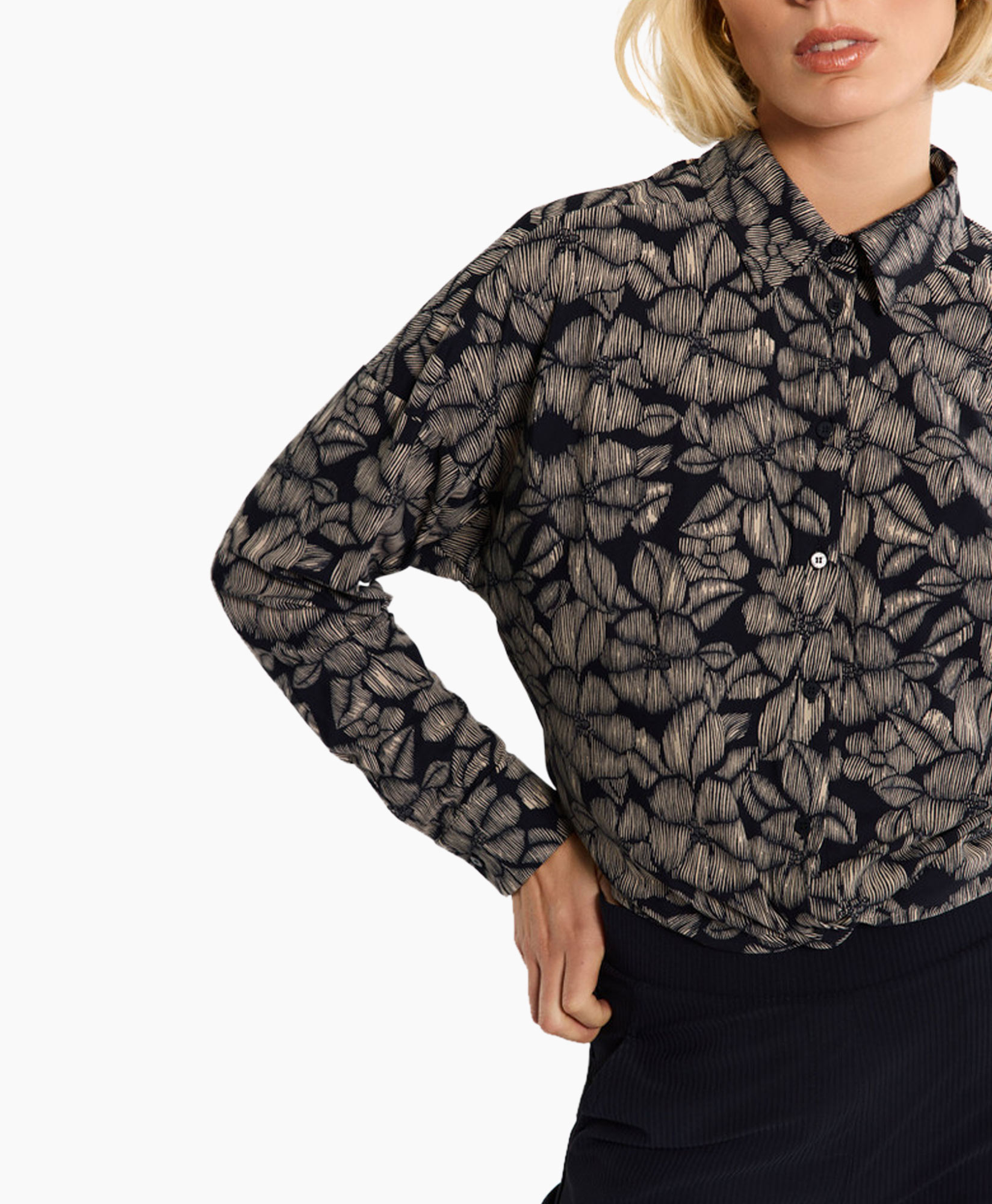 Blouse Sanne Flower Zand