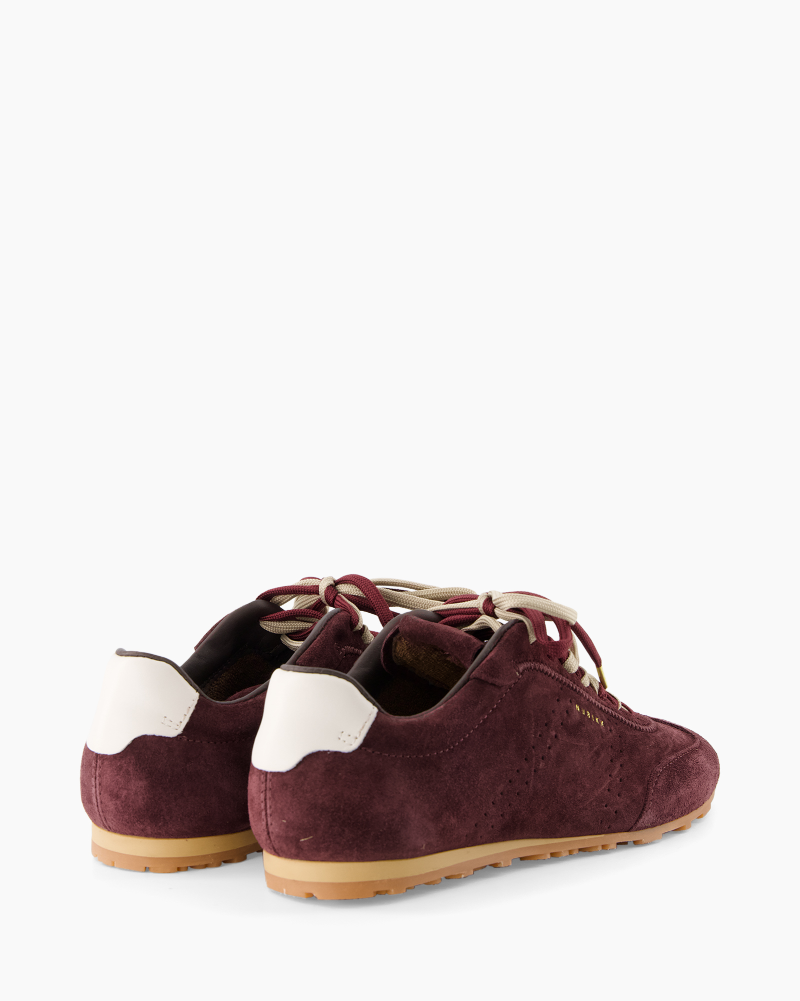 schoenen, sneakers, suede, bordeaux, gumsole