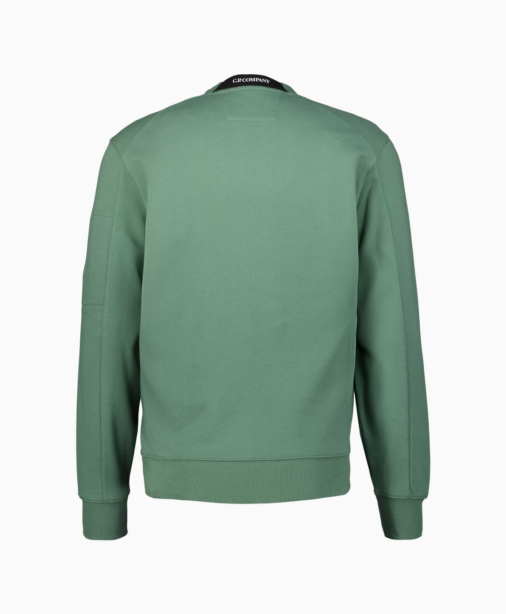 Sweater Diagonal Raised Fleece licht groen