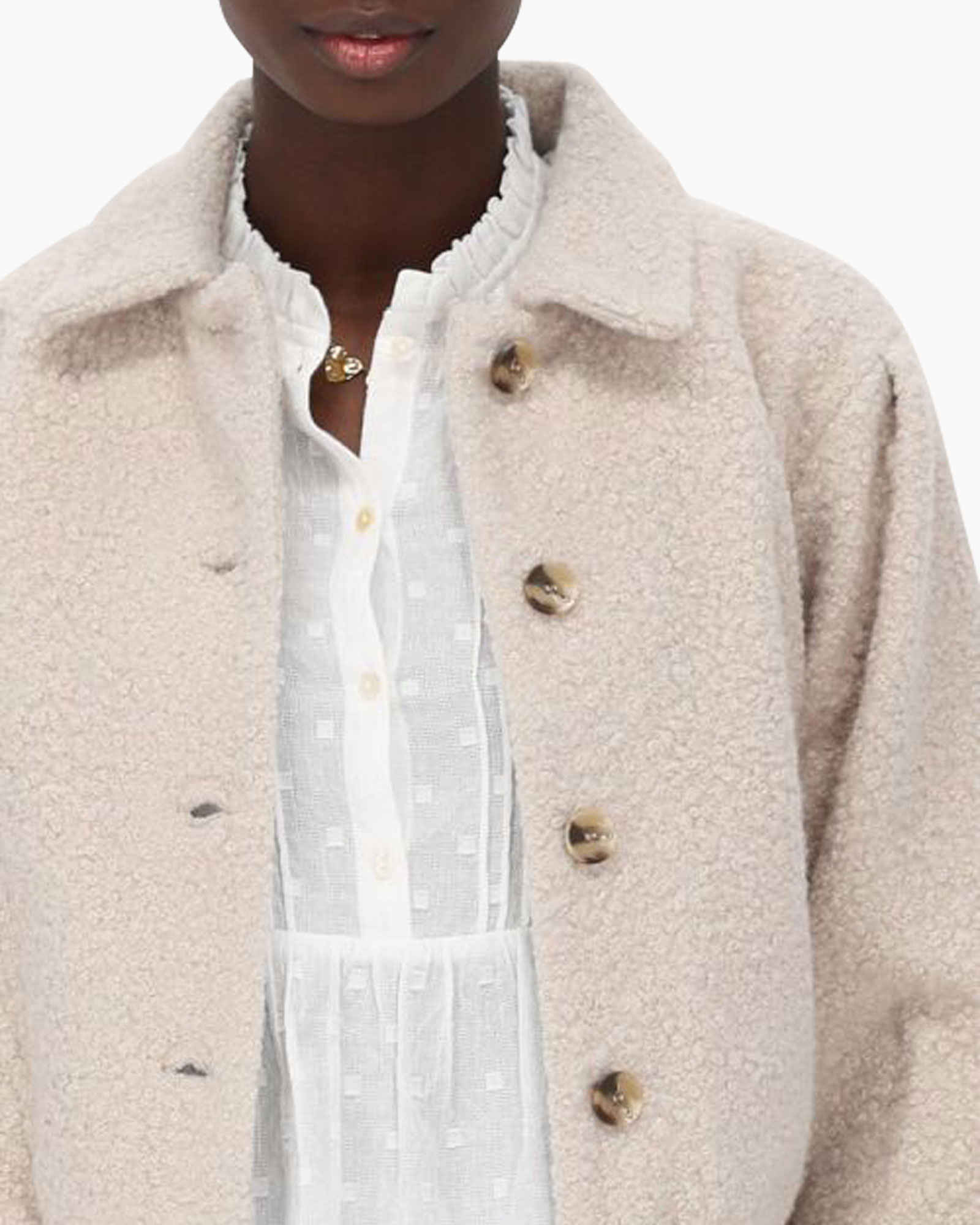 Jack Boucle Jacket Wit