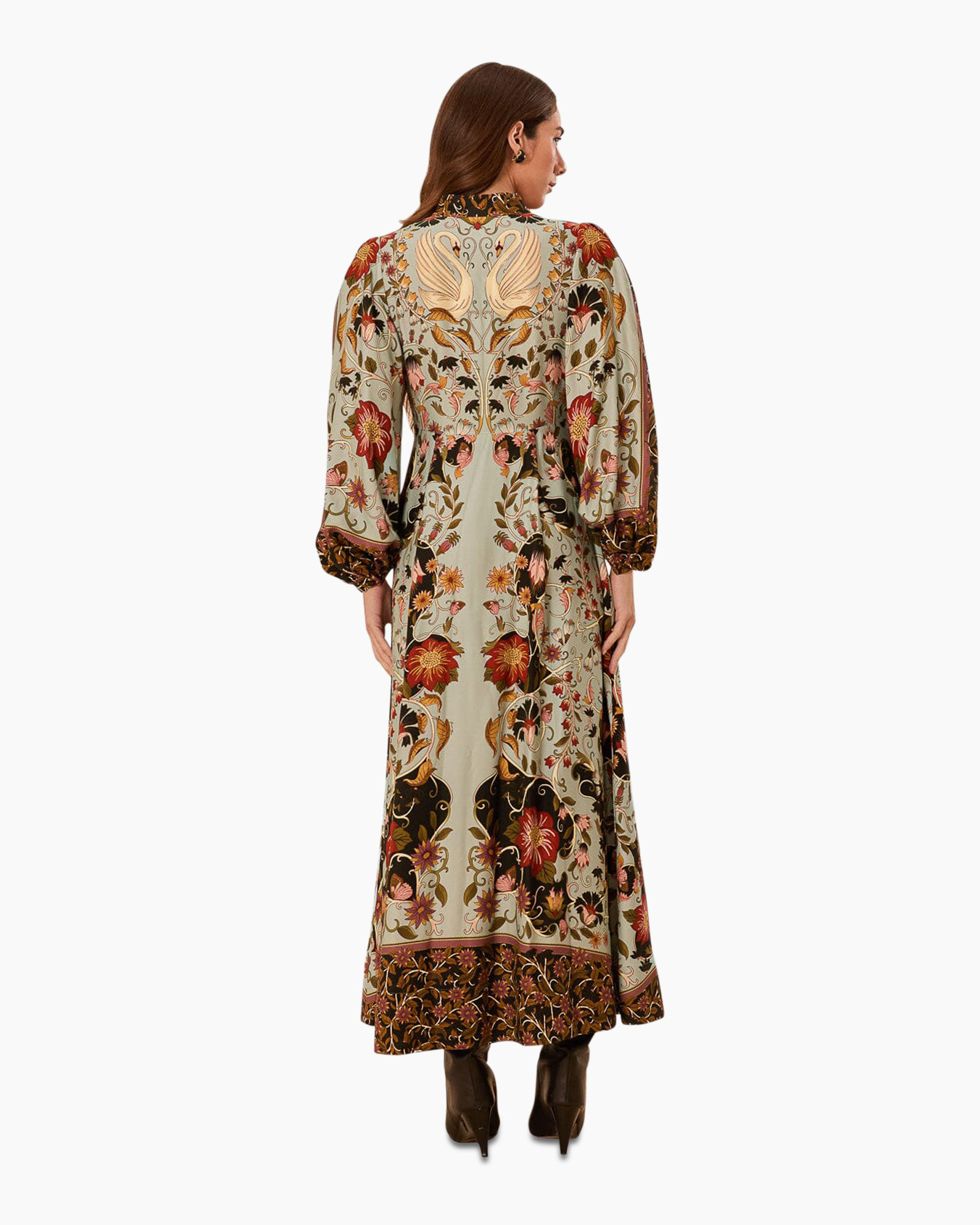 Jurk Flowing Beauty Maxi Blauw