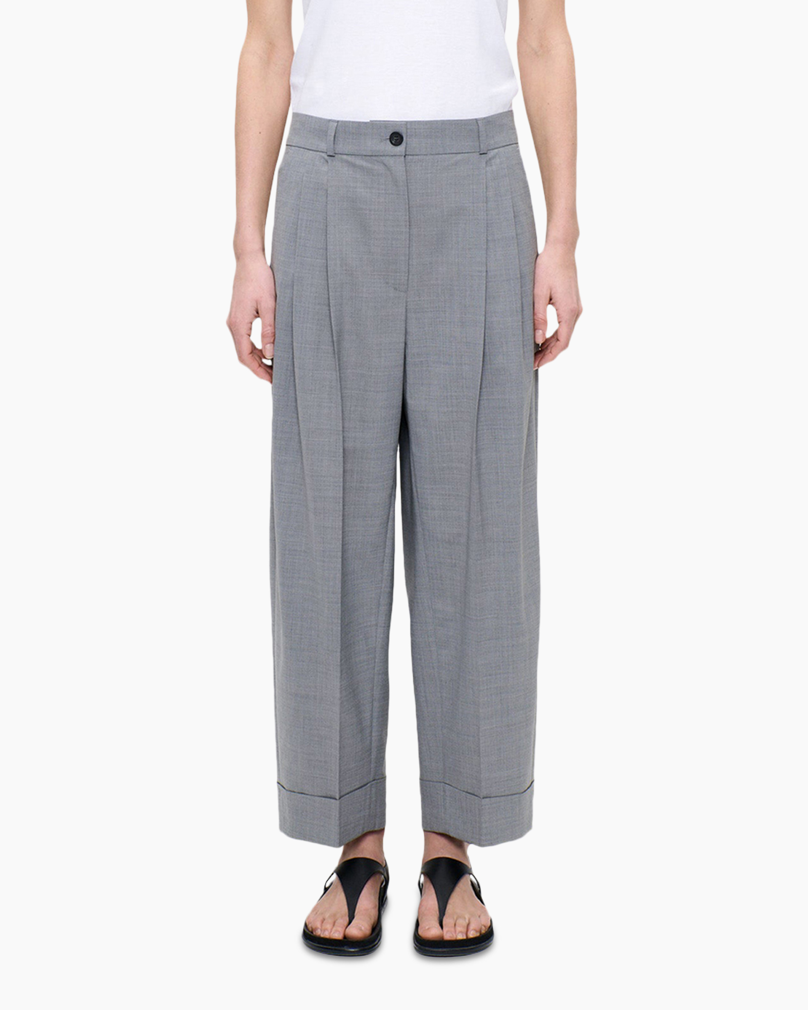 broeken, wijderep, grijs, ruit, platte voorkant