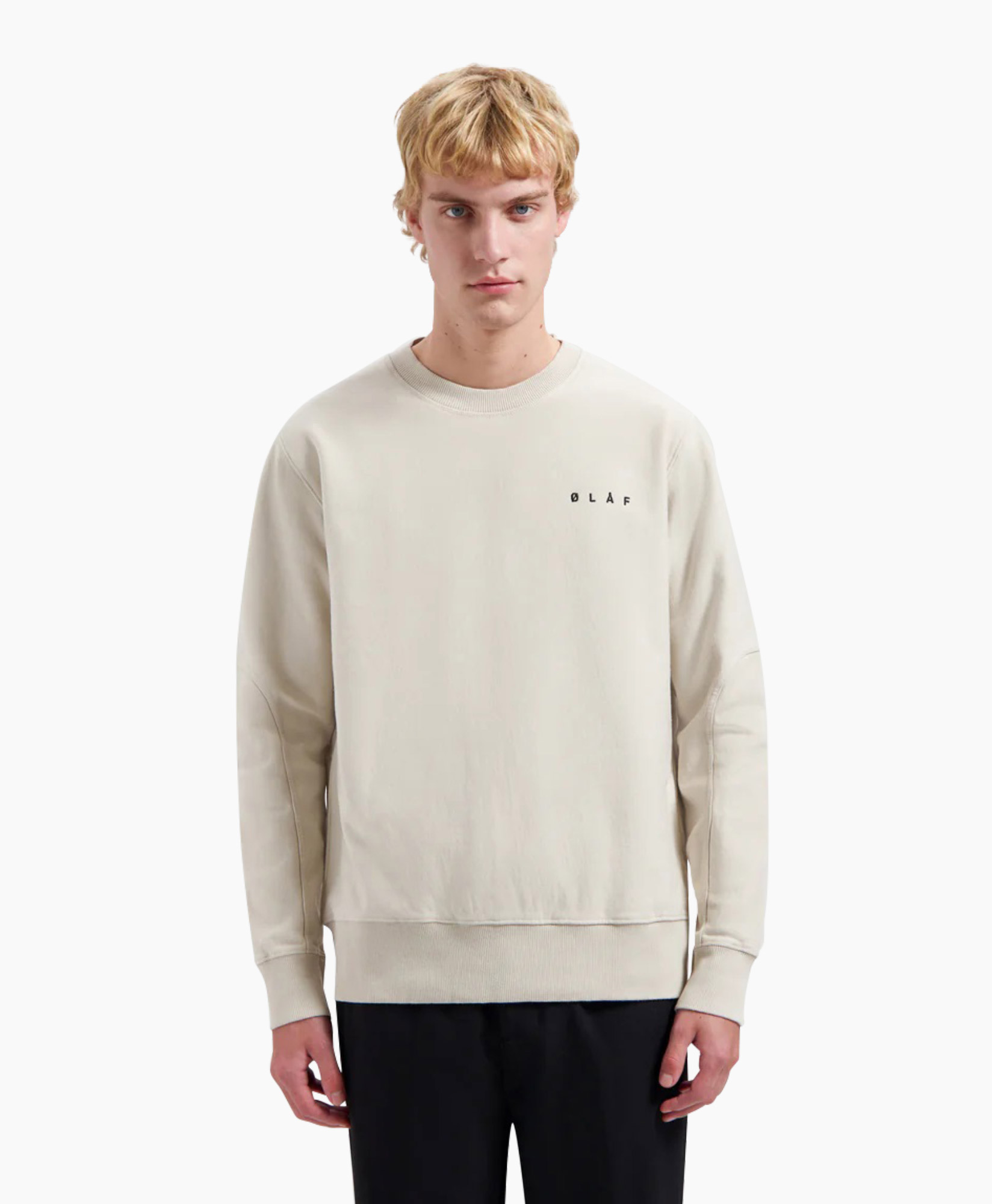 Pullover Face Crew Licht Grijs