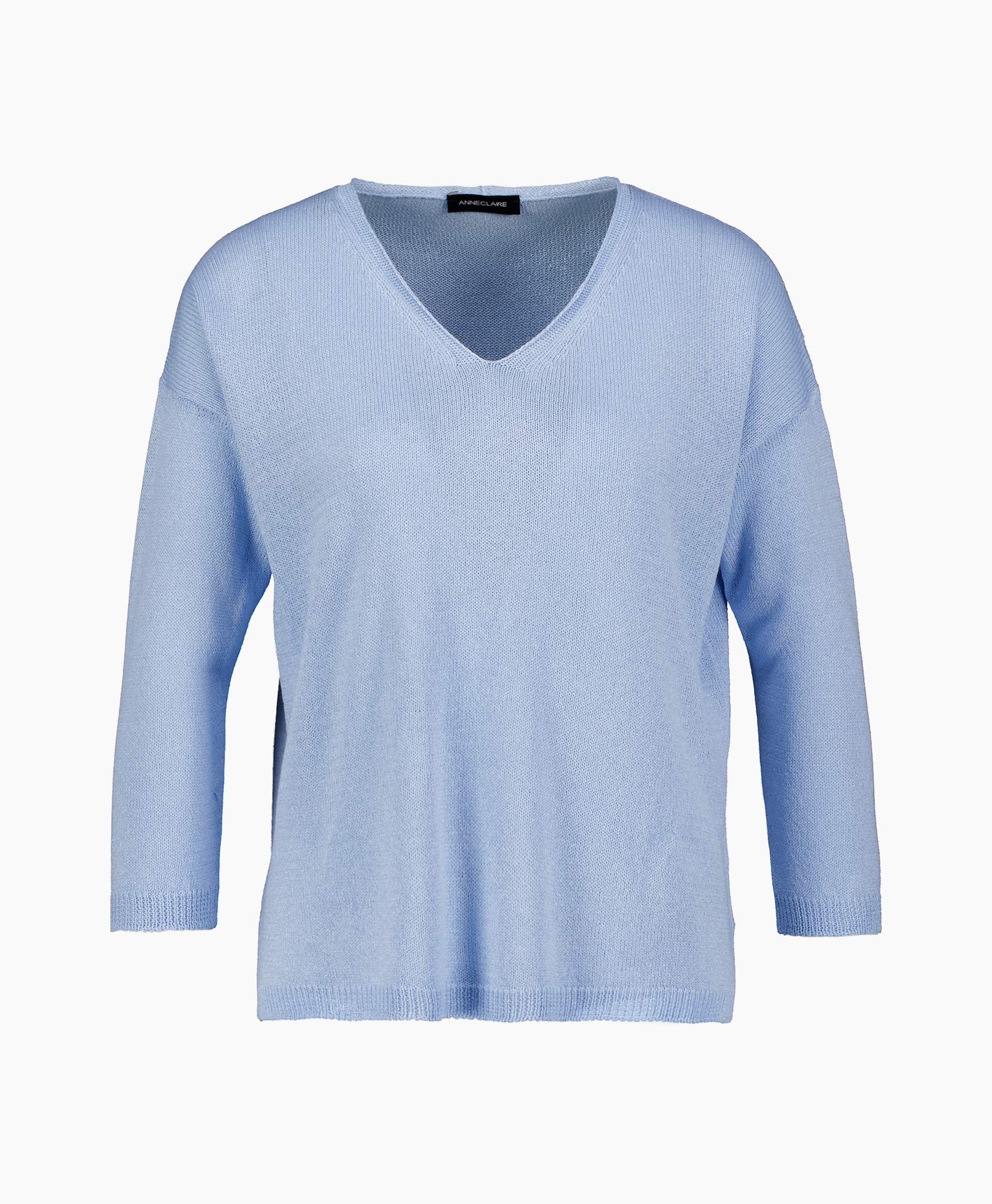 Trui V Hals Licht Blauw