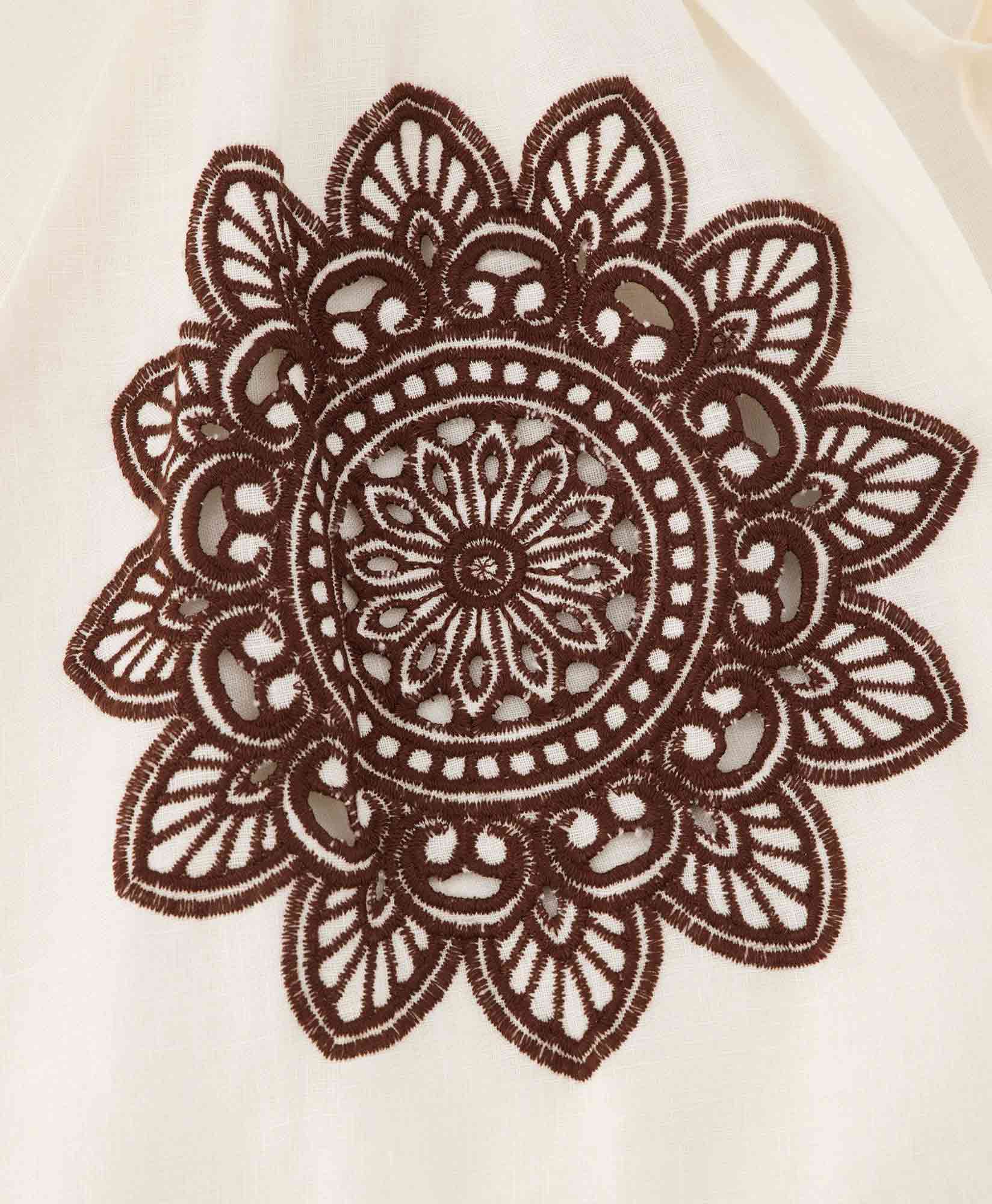 Greek Archaic Kori Midi Jurk 230308 Bruin dessin