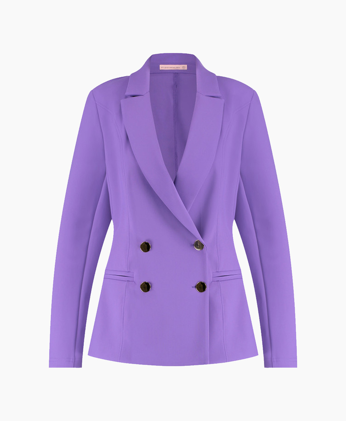 Studio Anneloes T-shirt Blues Nonded Blazer  Paars