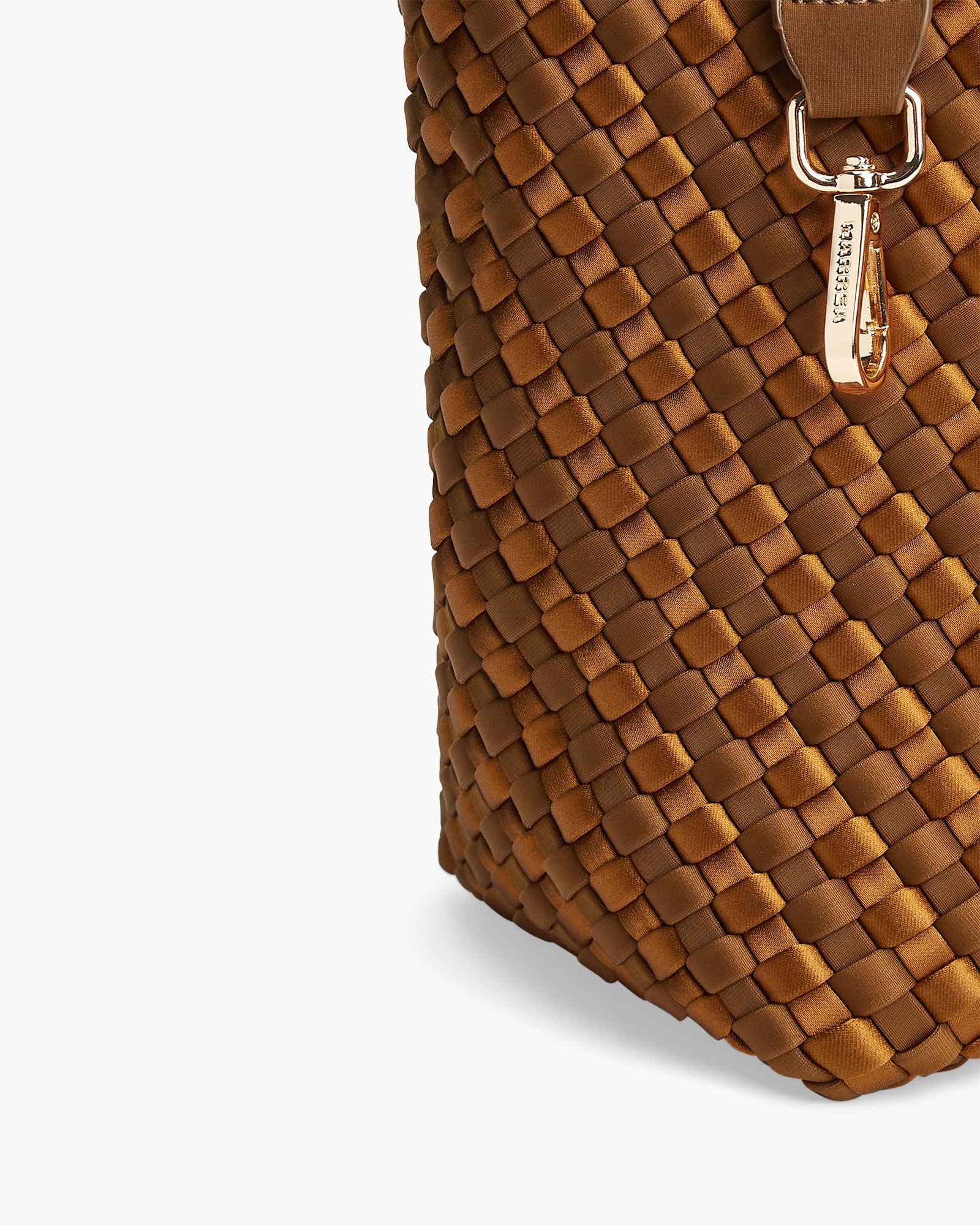 woven, bruin, tas, emmer, rits