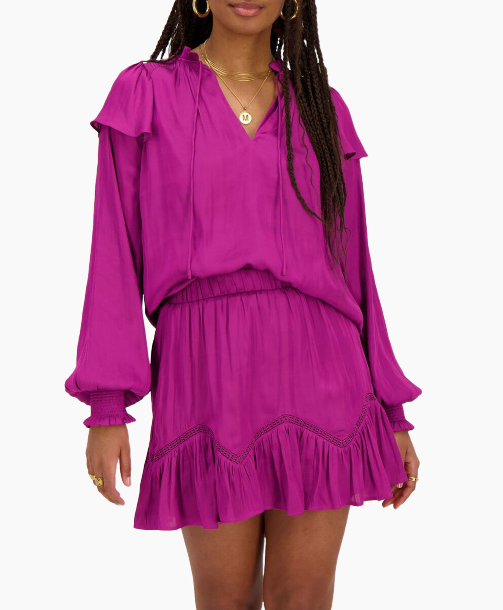 Blouse Mj08553 Paars