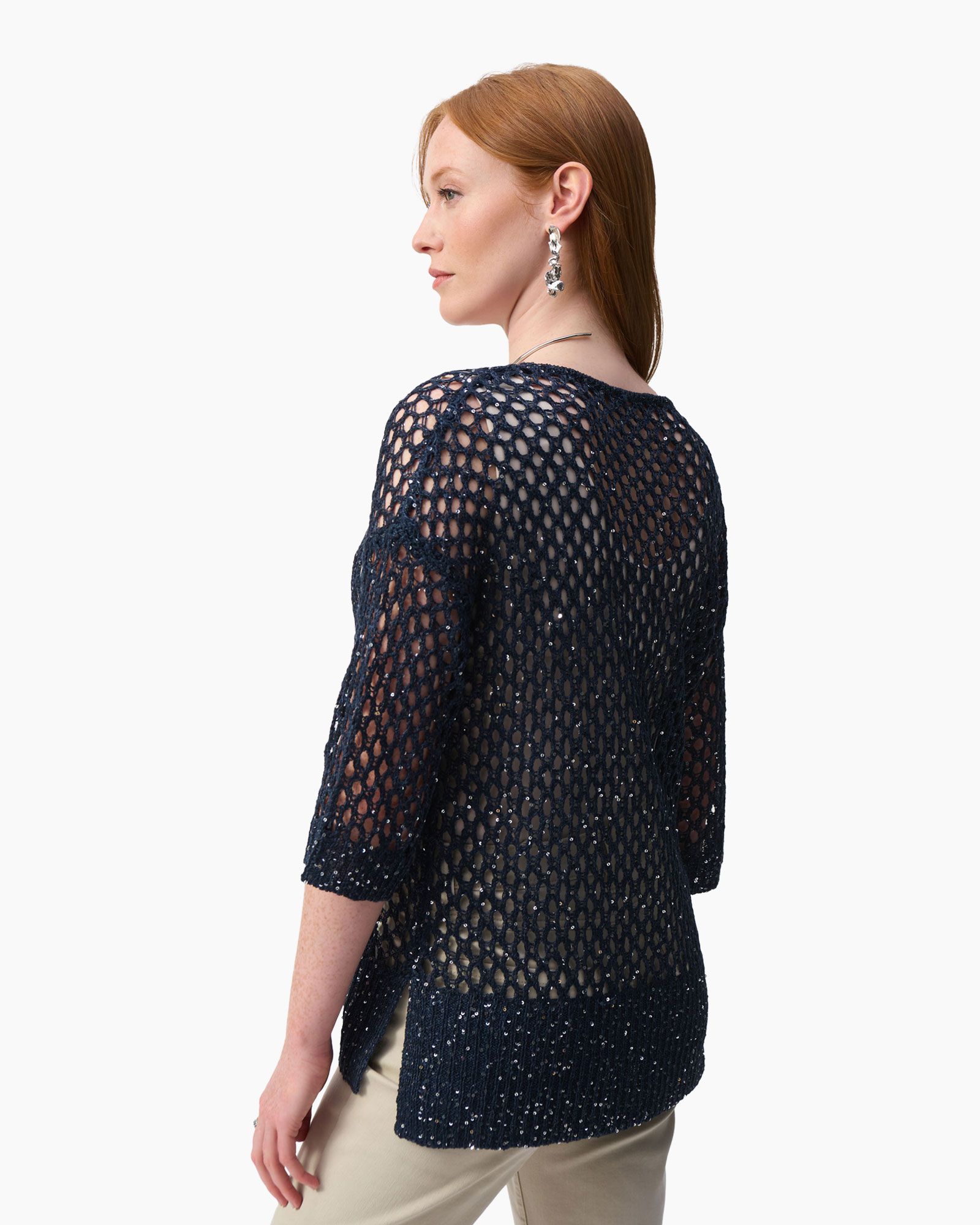 Top Pattern Donker Blauw