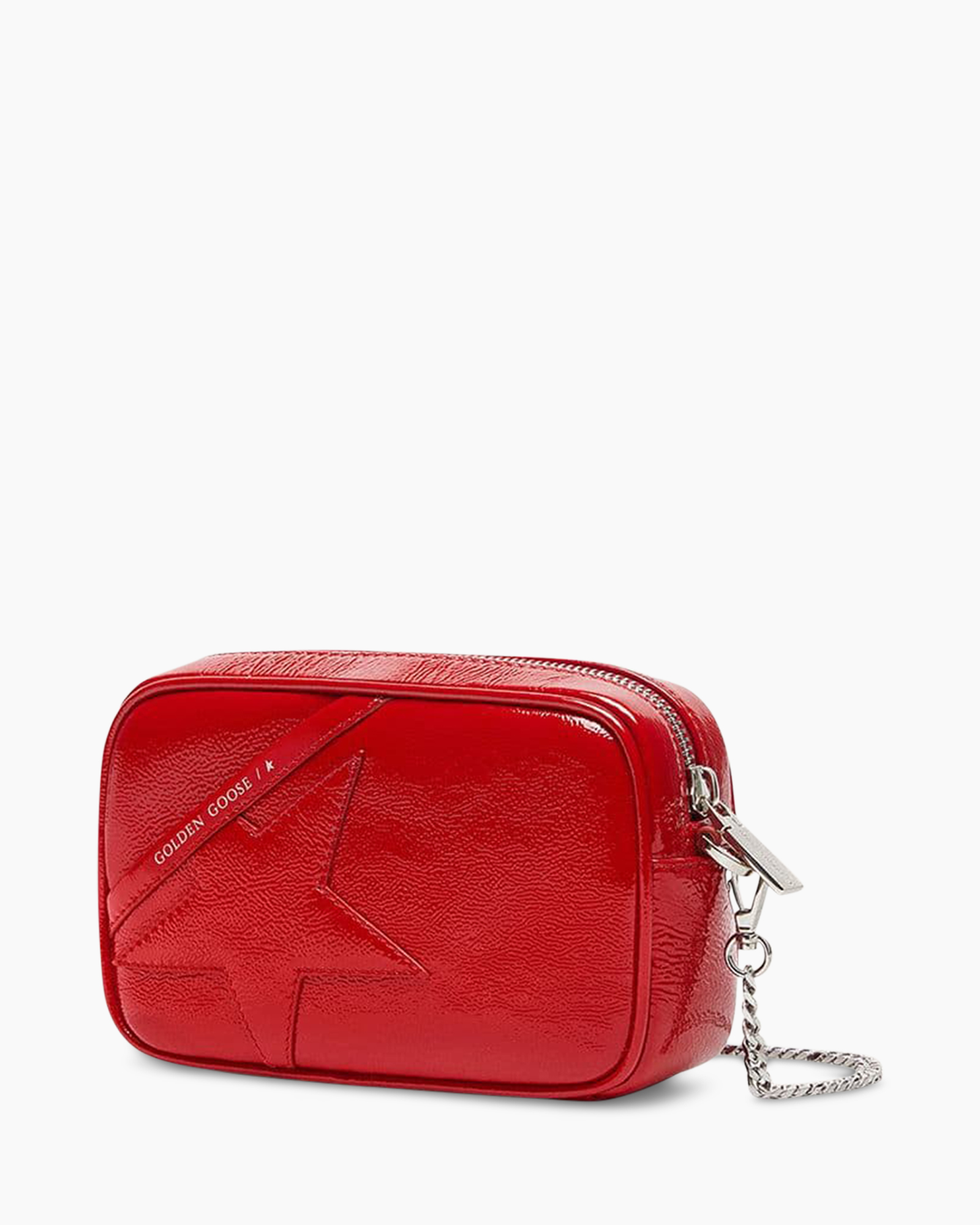 handtas, schoudertasje, rood, textured, ster vorm