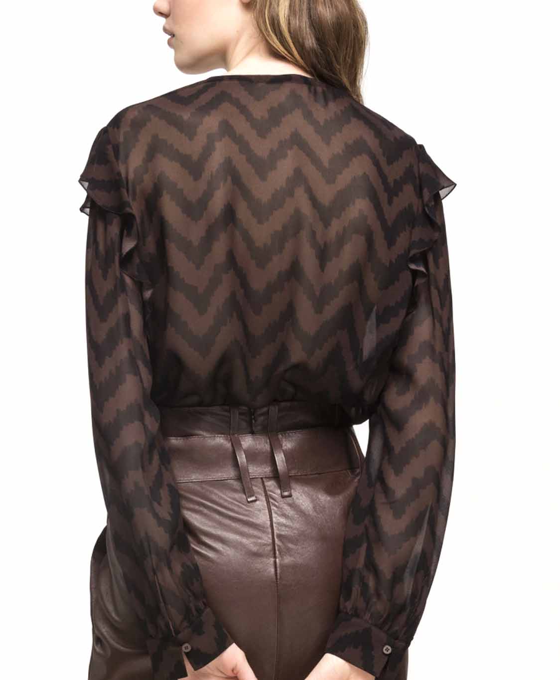 Luisa Cerano Blouse 228285/2450-0 Bruin
